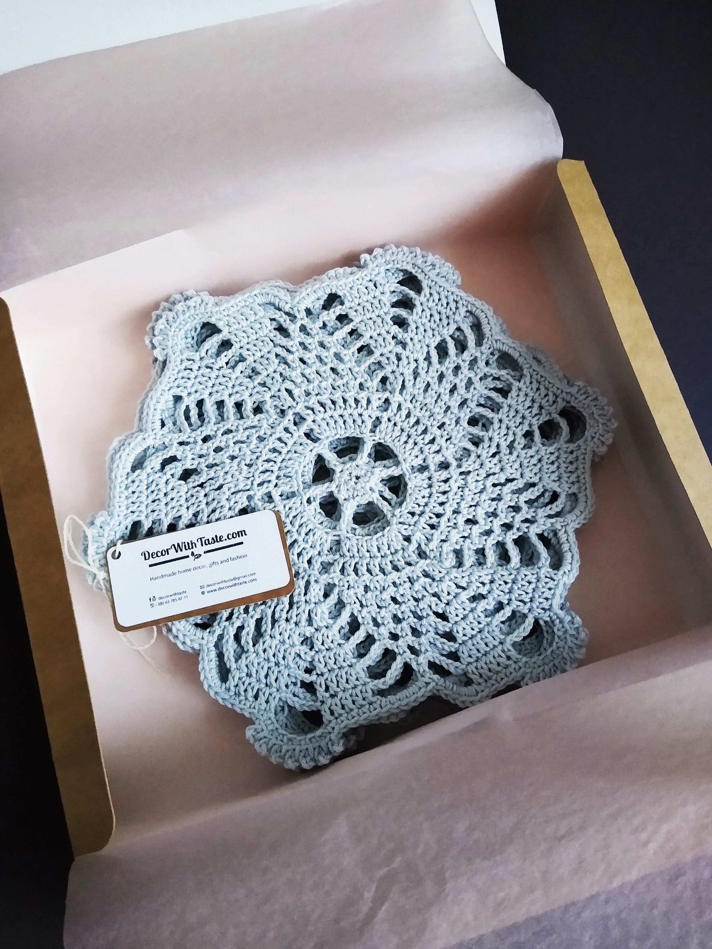 🍽️ N°13 Crochet Coasters - DecorWithTaste