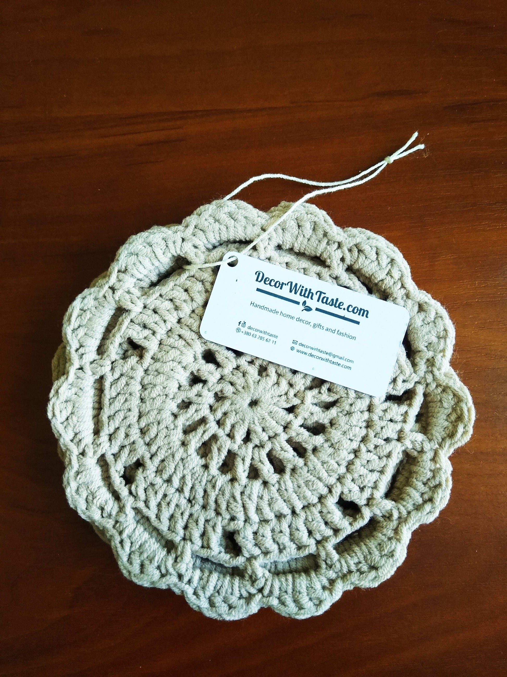 ☕ N°8 Crochet Coasters