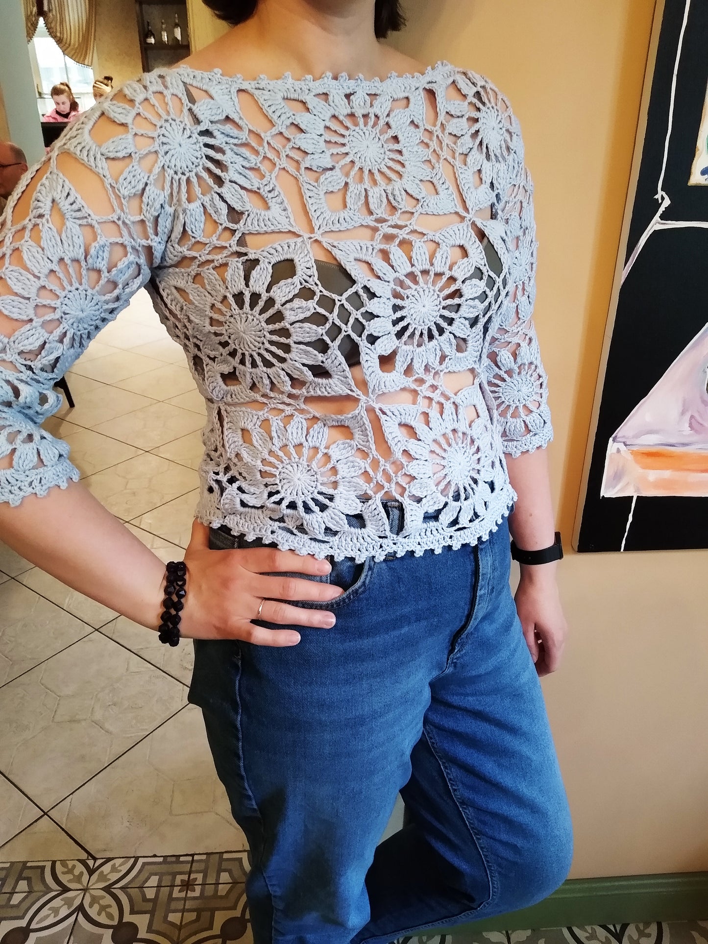 👚 N°124 Crochet Blouse