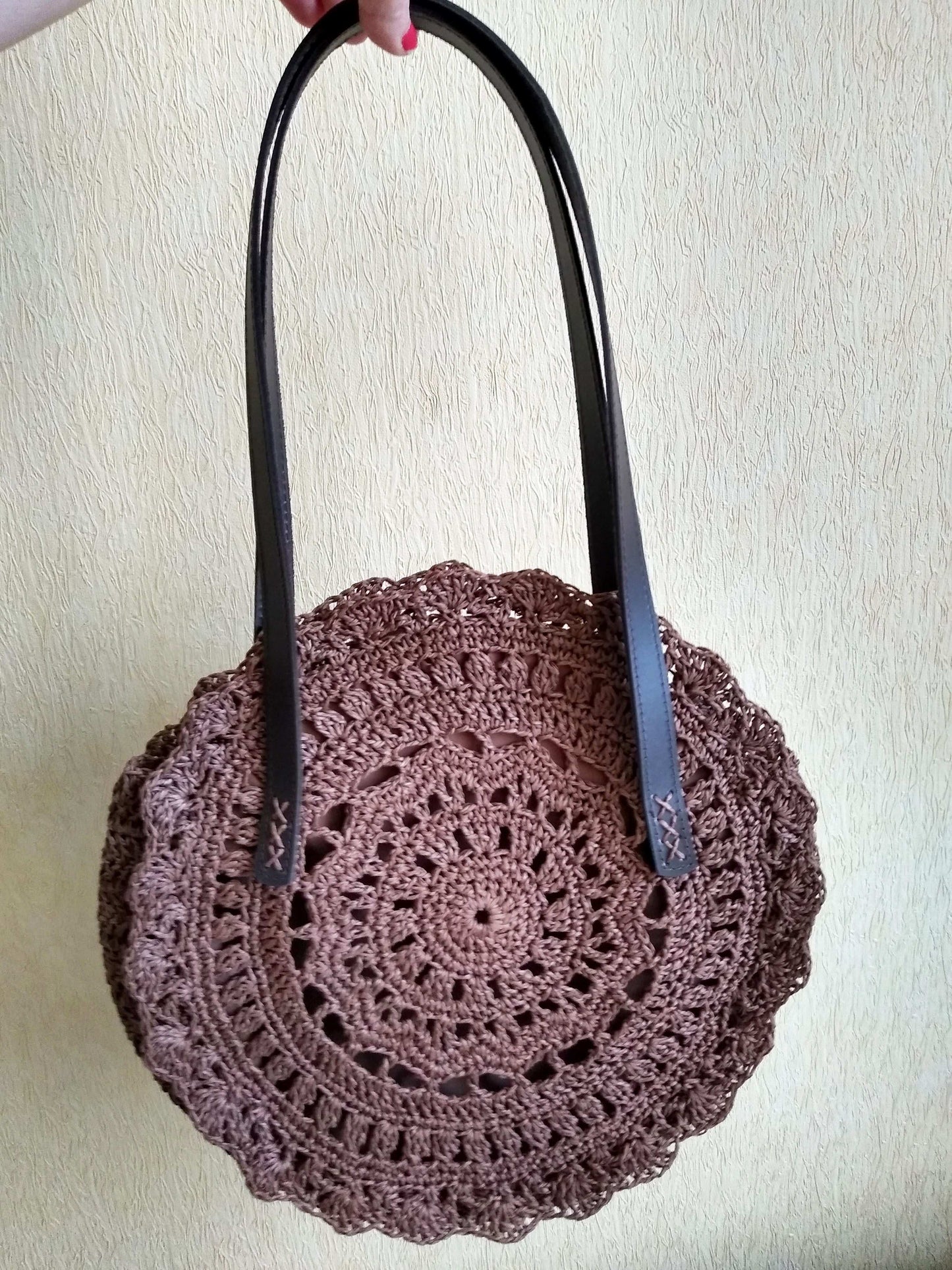 👝 N°96 Crochet Shoulder Bag