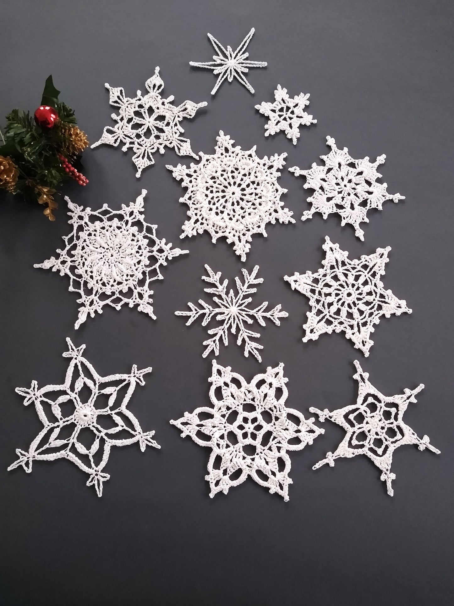 ❄️ N°130 Crochet Snowflake Set