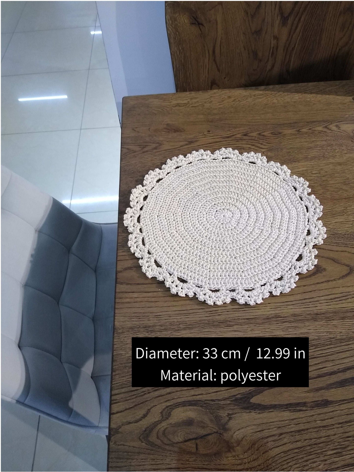 🍽️ N°3 Crochet Placemat - DecorWithTaste