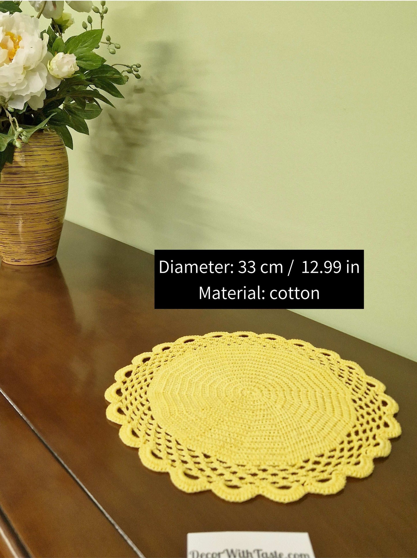 🍽️ N°6 Crochet Placemat - DecorWithTaste