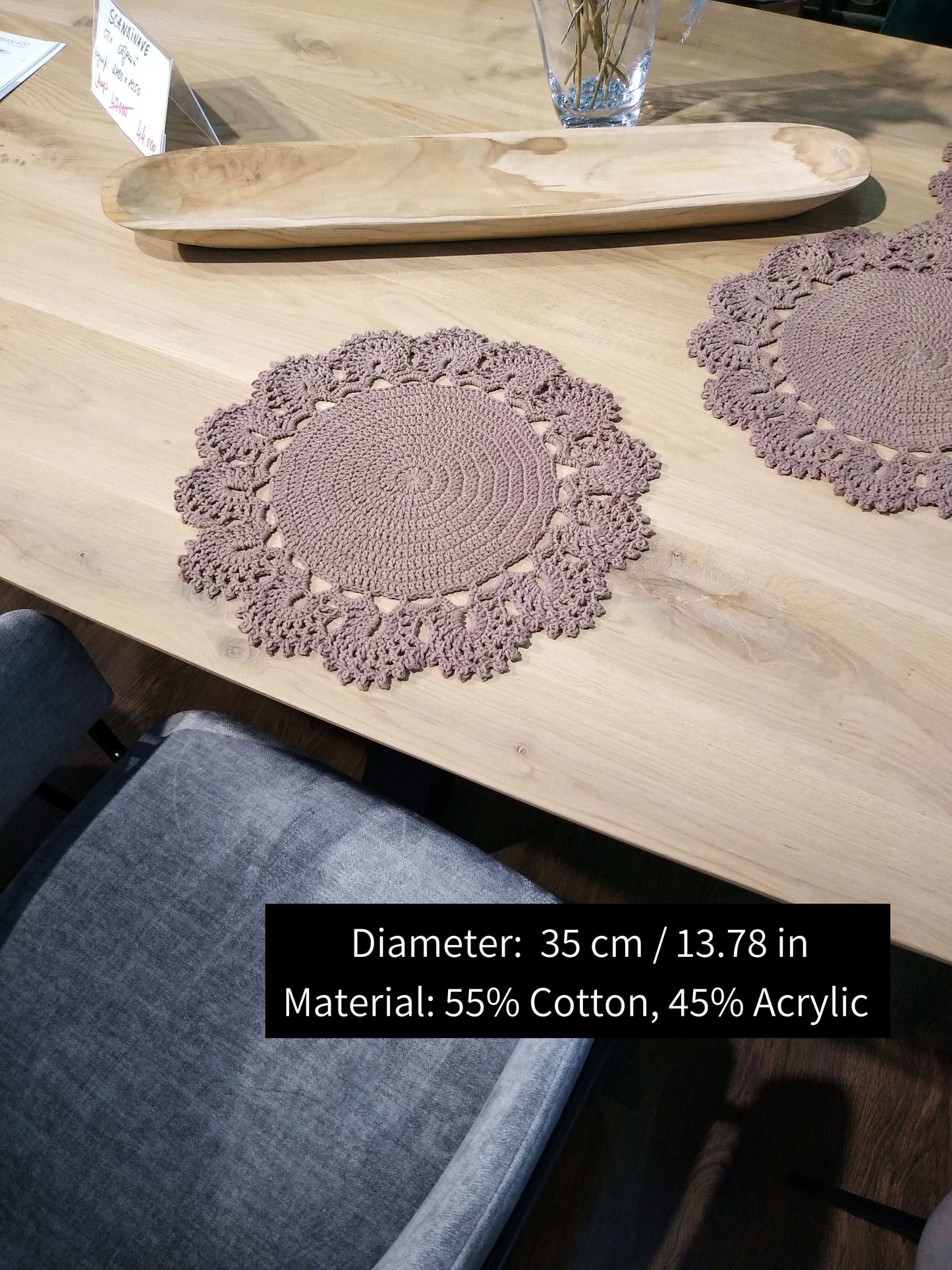 🍽️ N°5 Crochet Placemat - DecorWithTaste