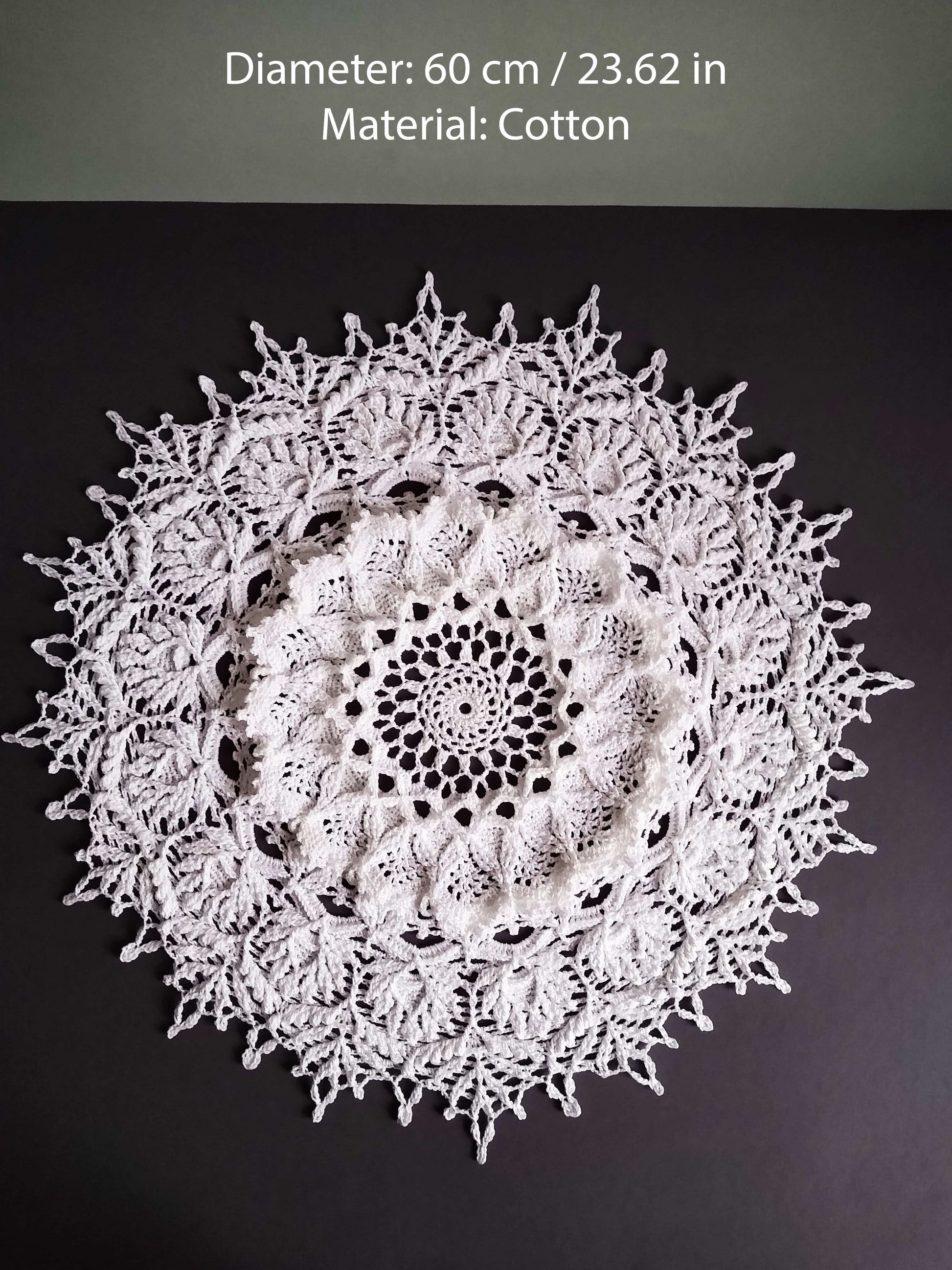 🕸️ N°21 Crochet Textured Doily