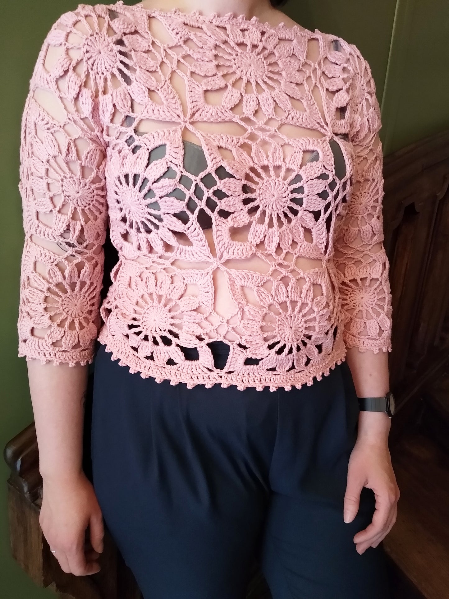 👚 N°124 Crochet Blouse