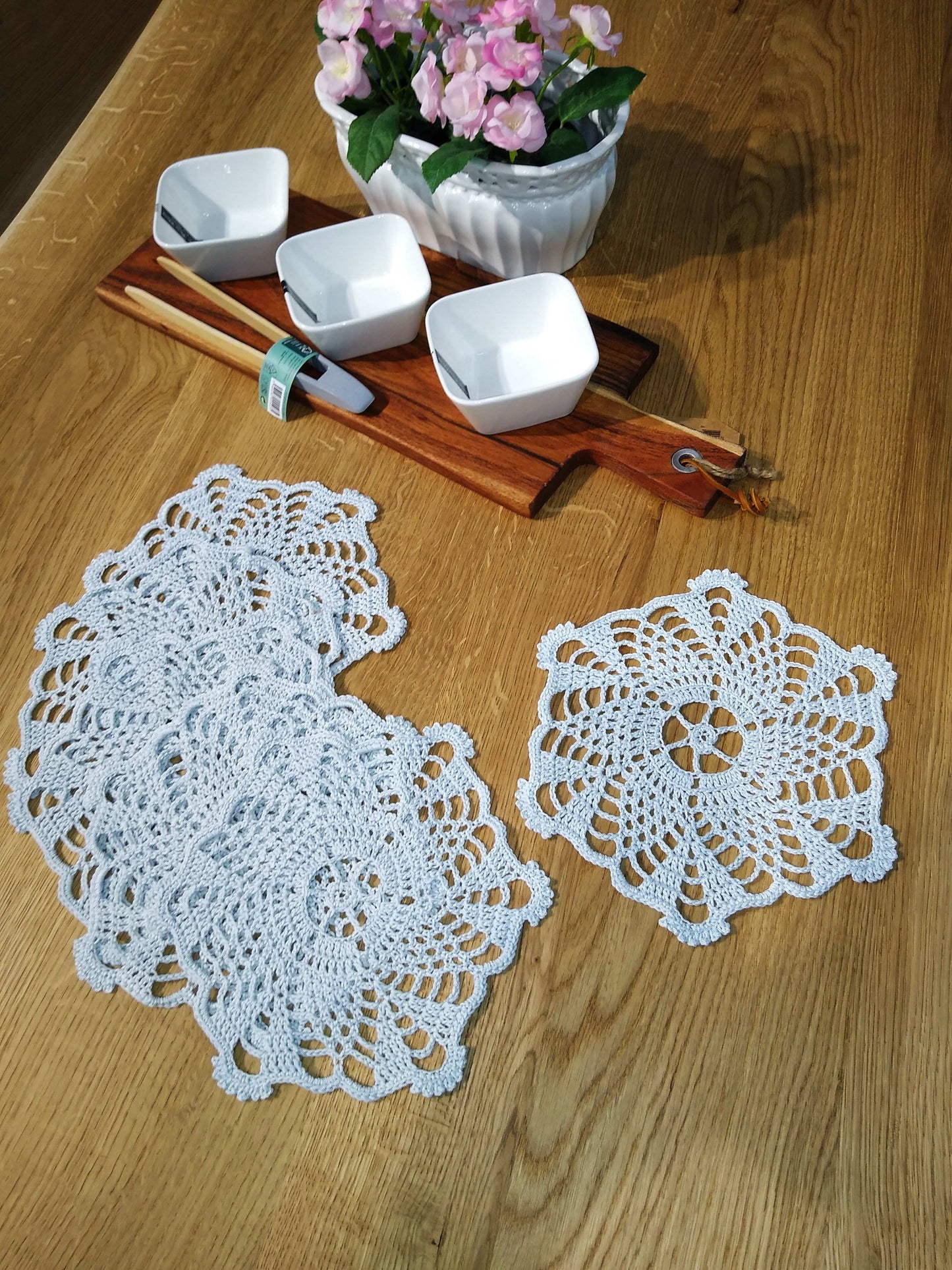 🍽️ N°13 Crochet Coasters - DecorWithTaste