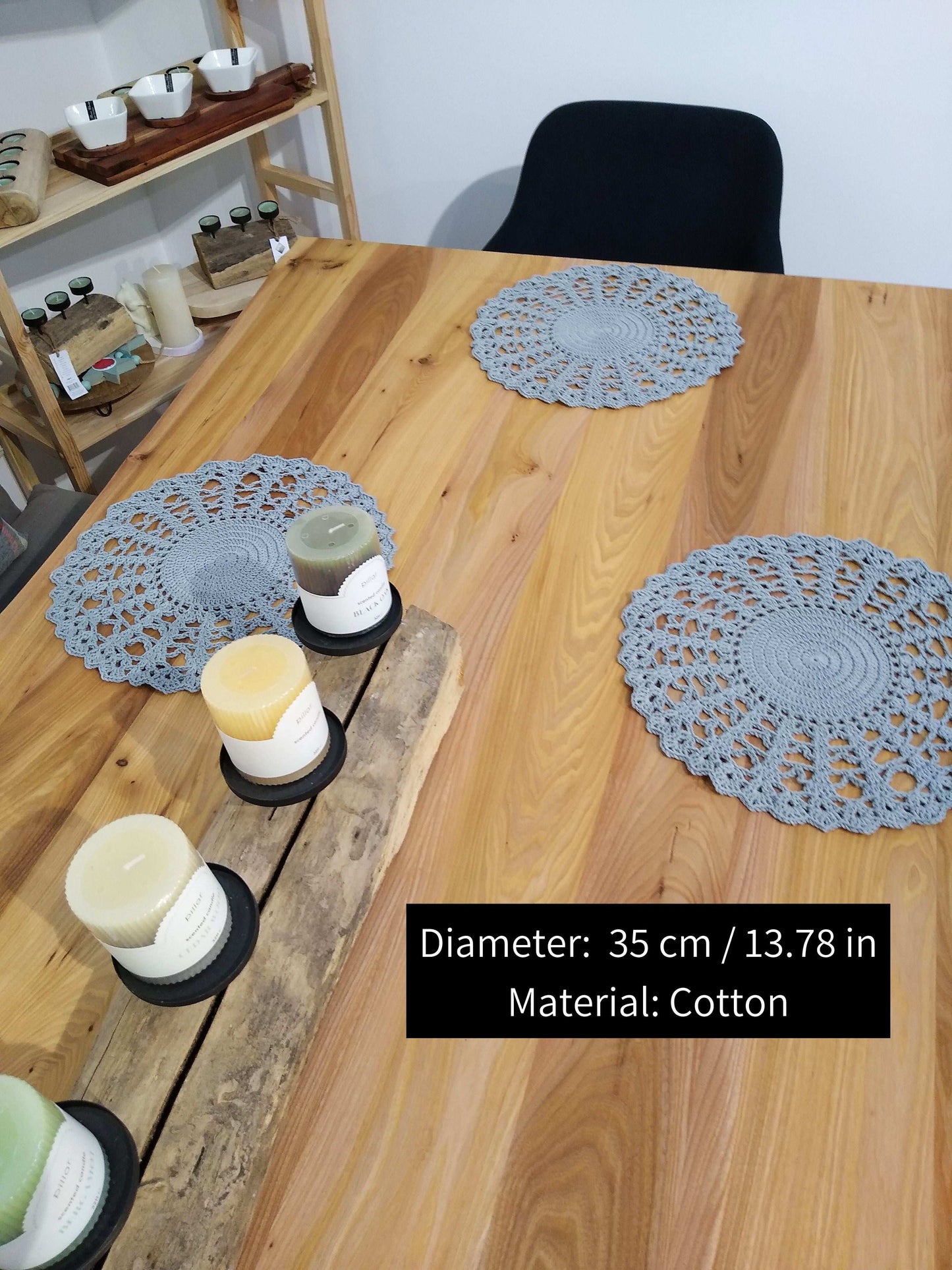 🍽️ N°2 Crochet Placemat - DecorWithTaste