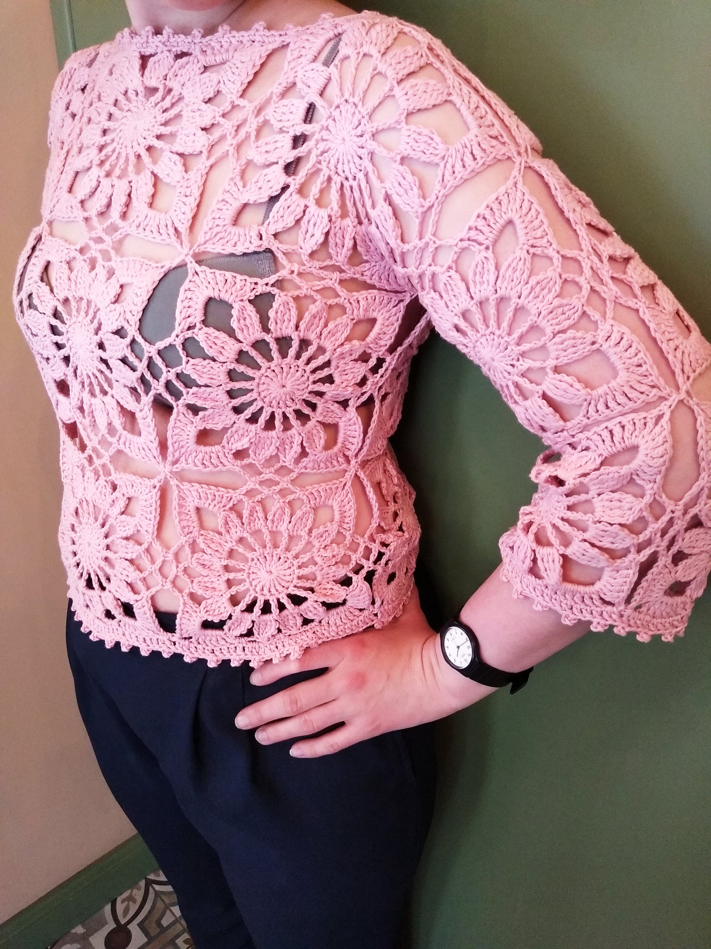 👚 N°124 Crochet Blouse