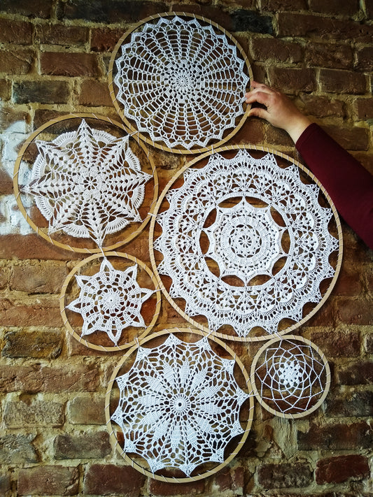 🧱 N°121 Crochet Doily Wall Decor