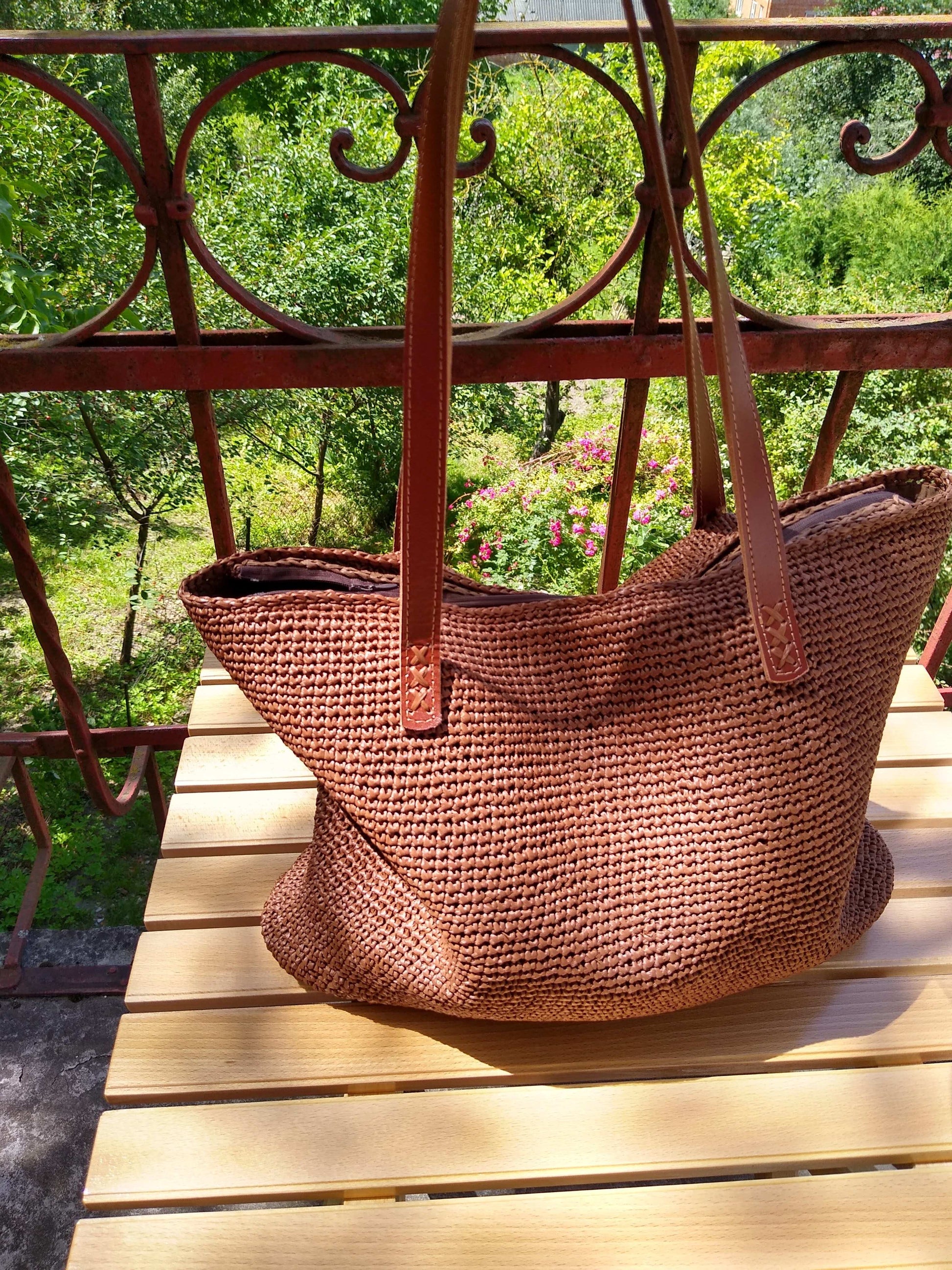 👝 N°97 Crochet Shoulder Bag