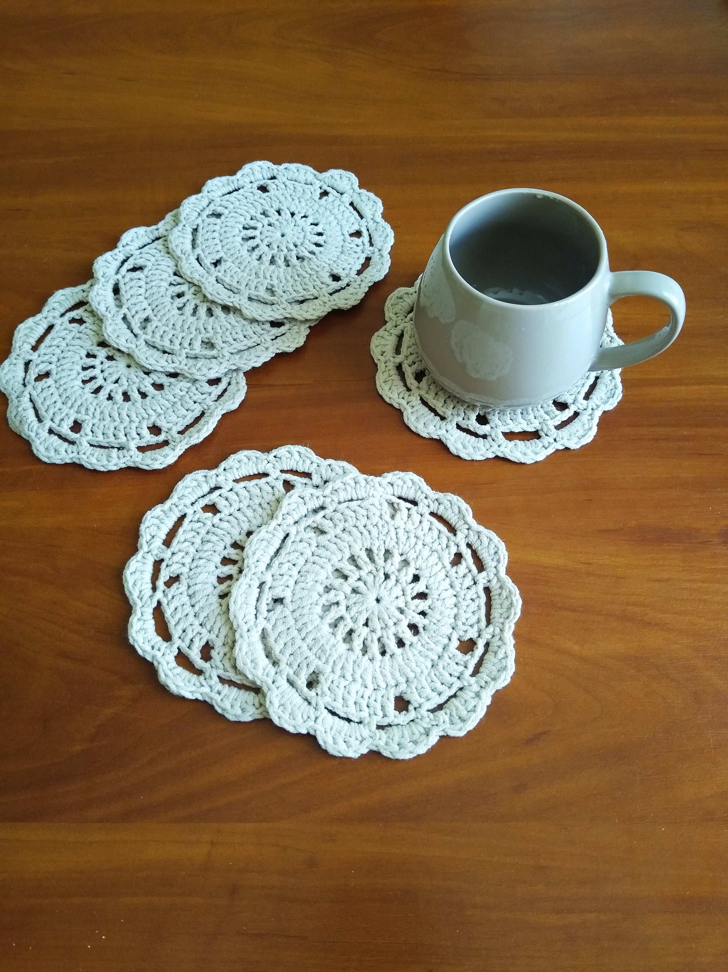 🍽️ N°8 Crochet Coasters - DecorWithTaste