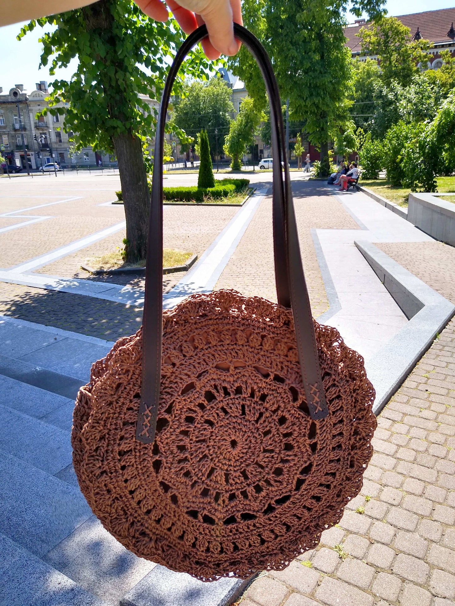 👝 N°96 Crochet Shoulder Bag
