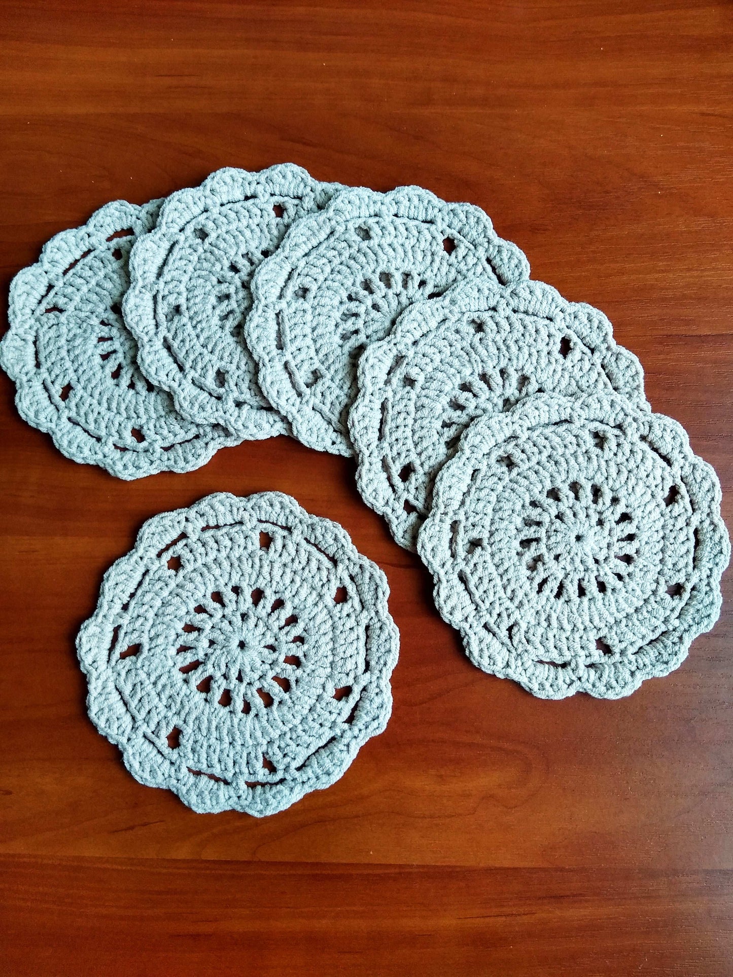🍽️ N°8 Crochet Coasters - DecorWithTaste