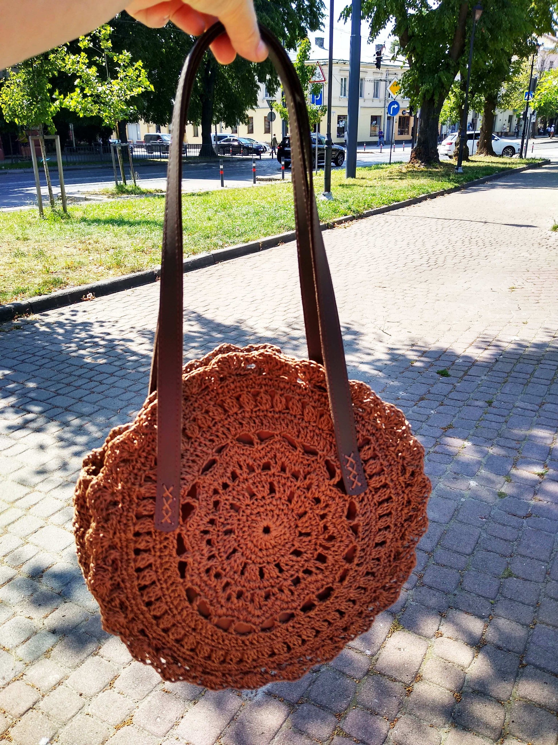 👝 N°96 Crochet Shoulder Bag