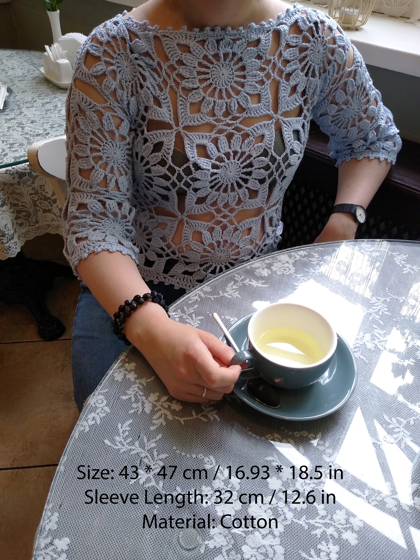 👚 N°124 Crochet Blouse