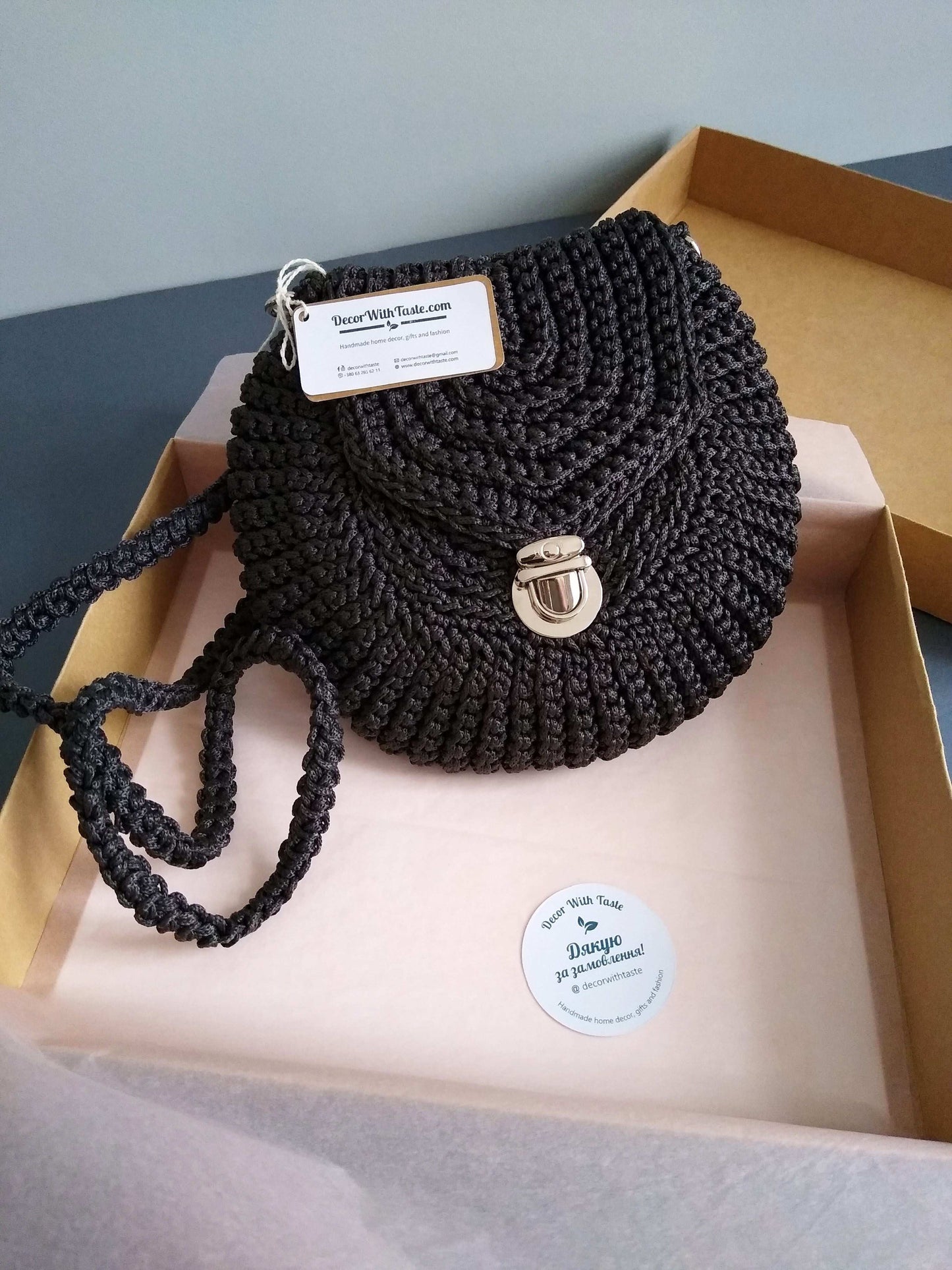 👝 N°28 Сrochet Shoulder Bag - DecorWithTaste