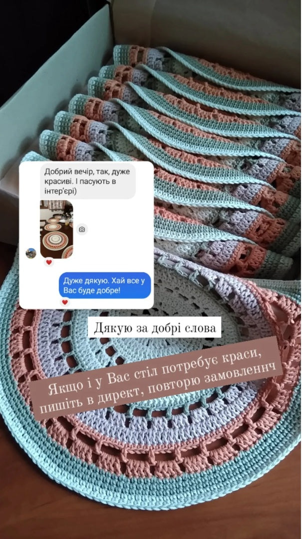 🍽️ N°104 Crochet Placemat