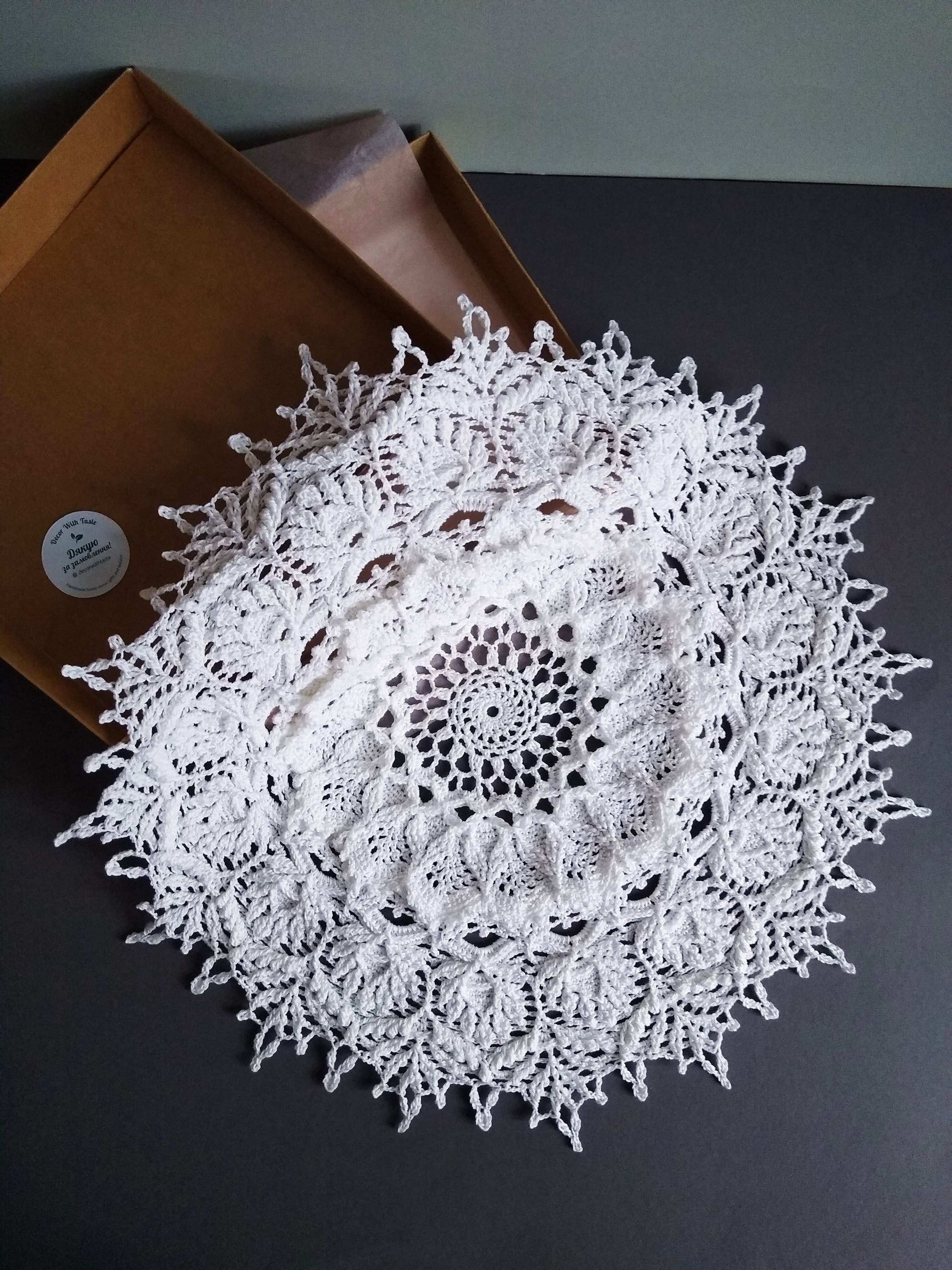 🍽️ N°21 Crochet Textured Doily - DecorWithTaste