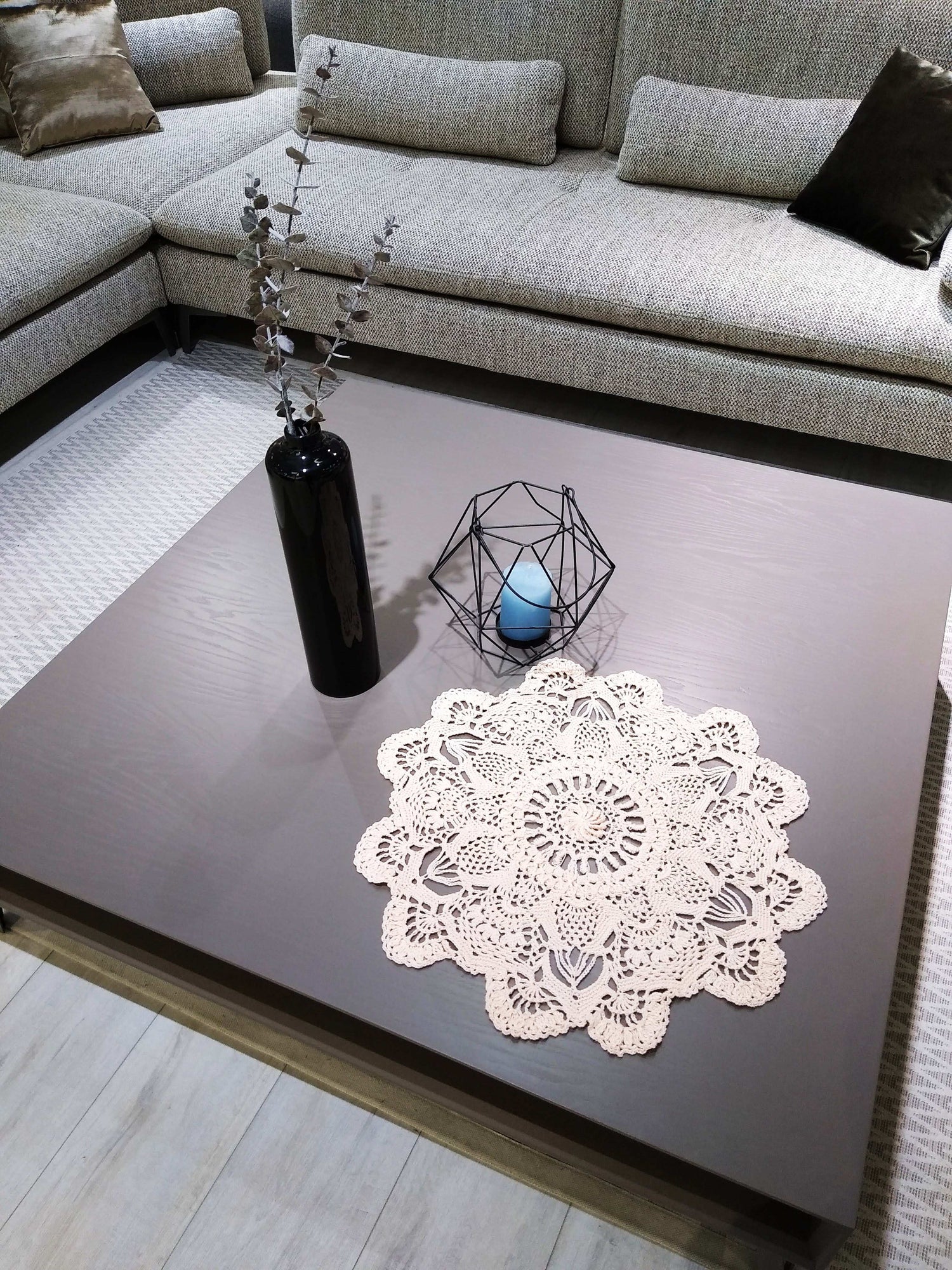 🍽️ N°10 Crochet Textured Doily - DecorWithTaste