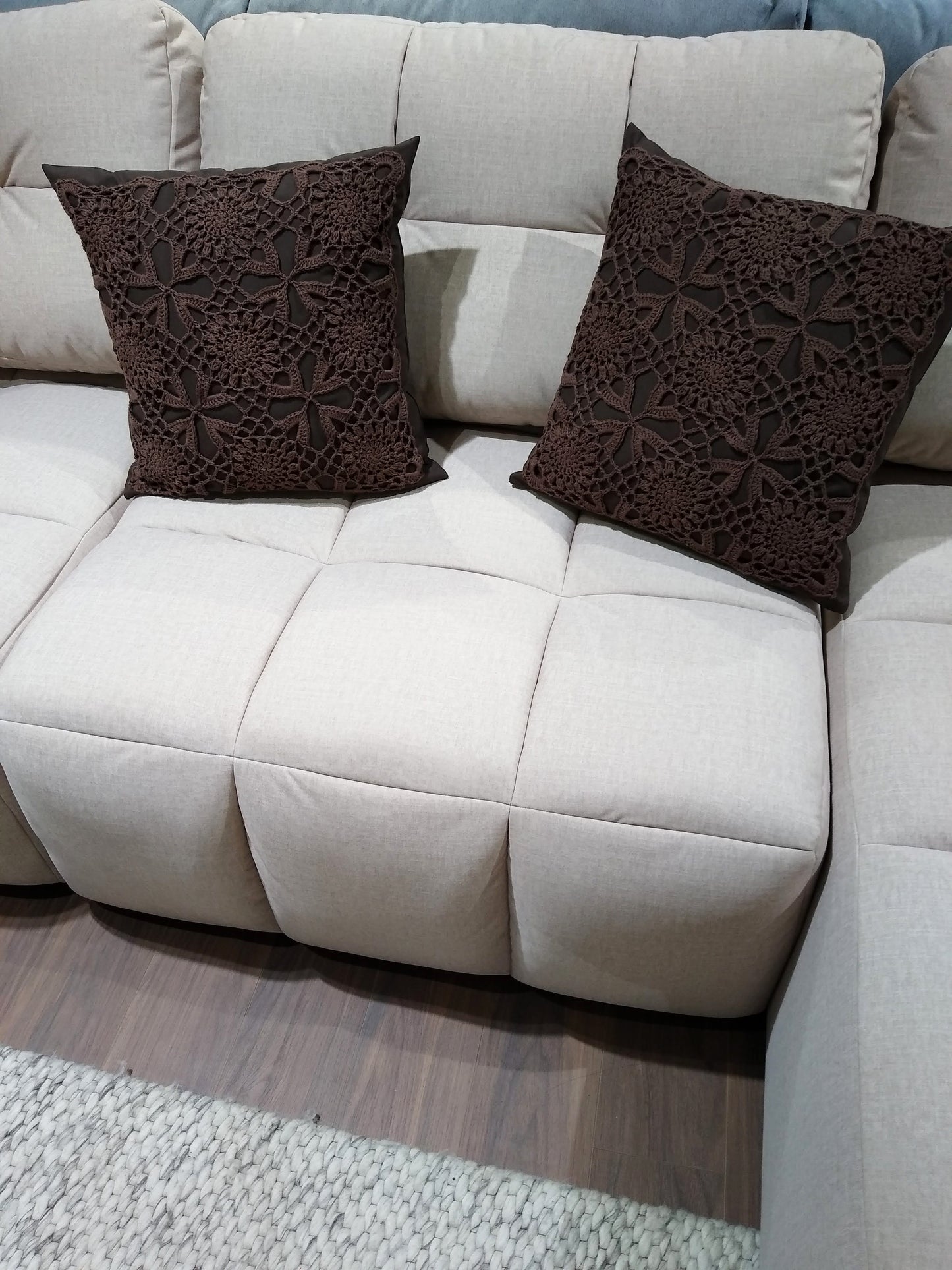 ⬜ N°128 Crochet Pillow Cover