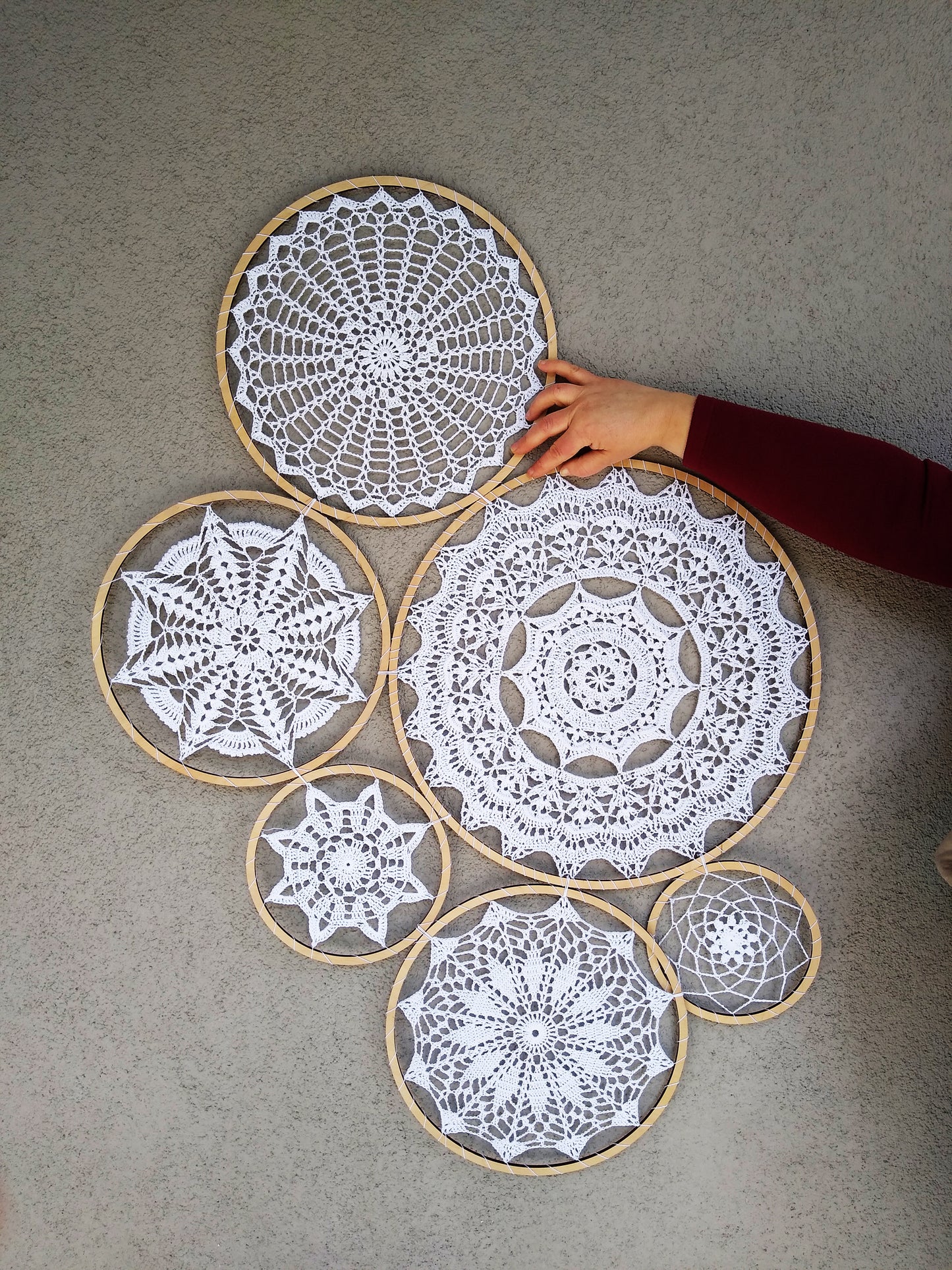 🧱 N°121 Crochet Doily Wall Decor