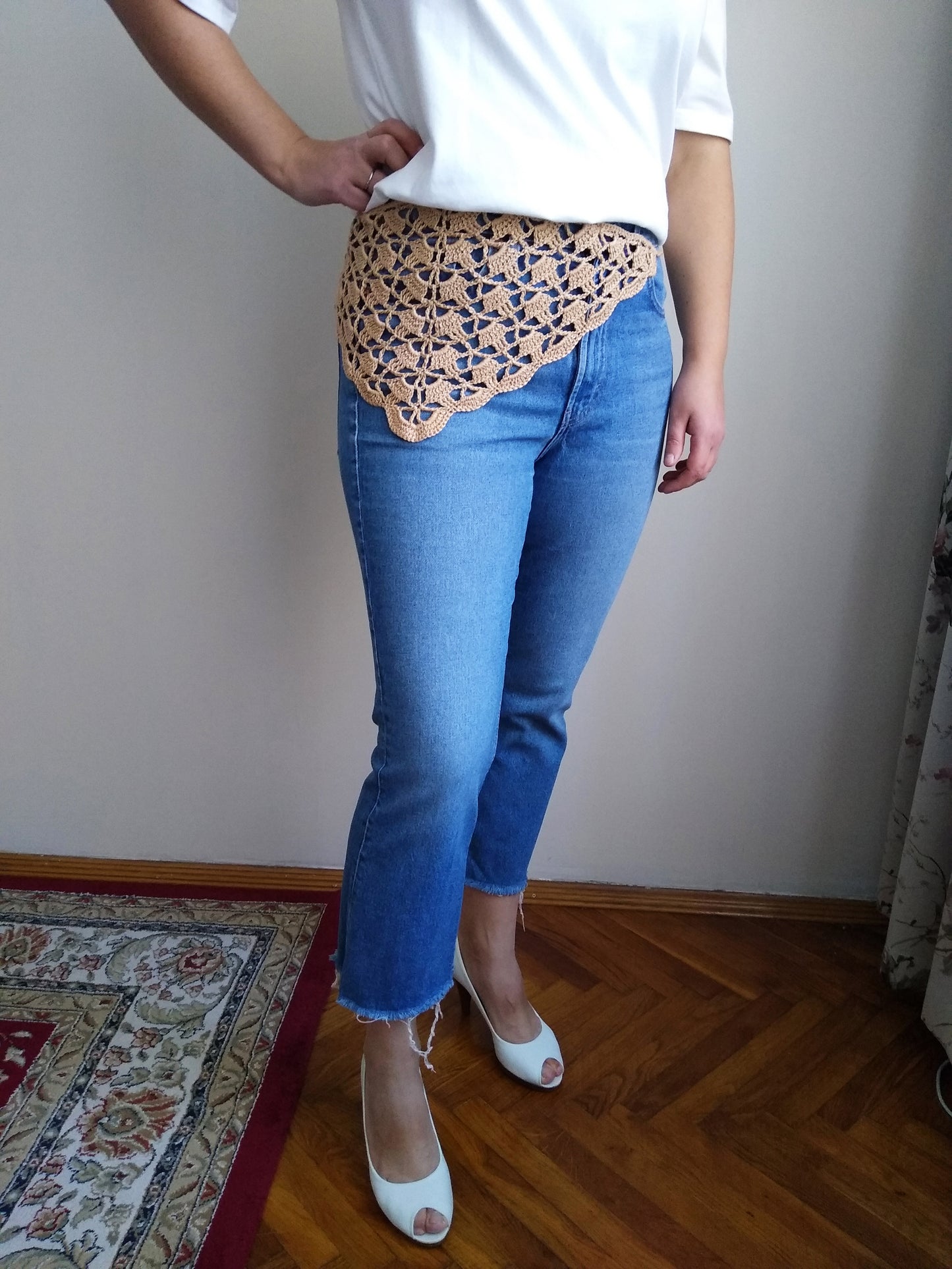 🎽 N°70 Crochet Triangle Hip Wrap Scarf Belt