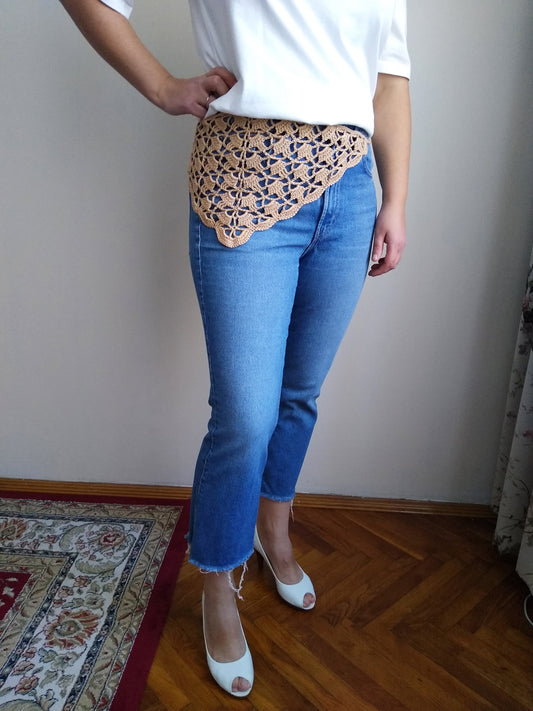 🎽 N°70 Crochet Triangle Hip Wrap Scarf Belt