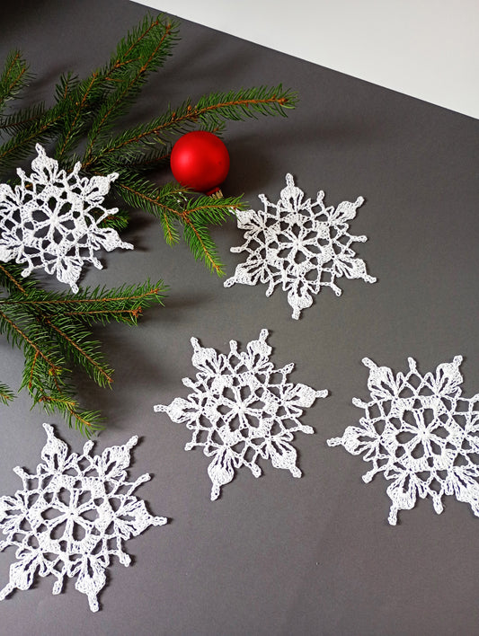 ❄️ N°131 Crochet Snowflake Set