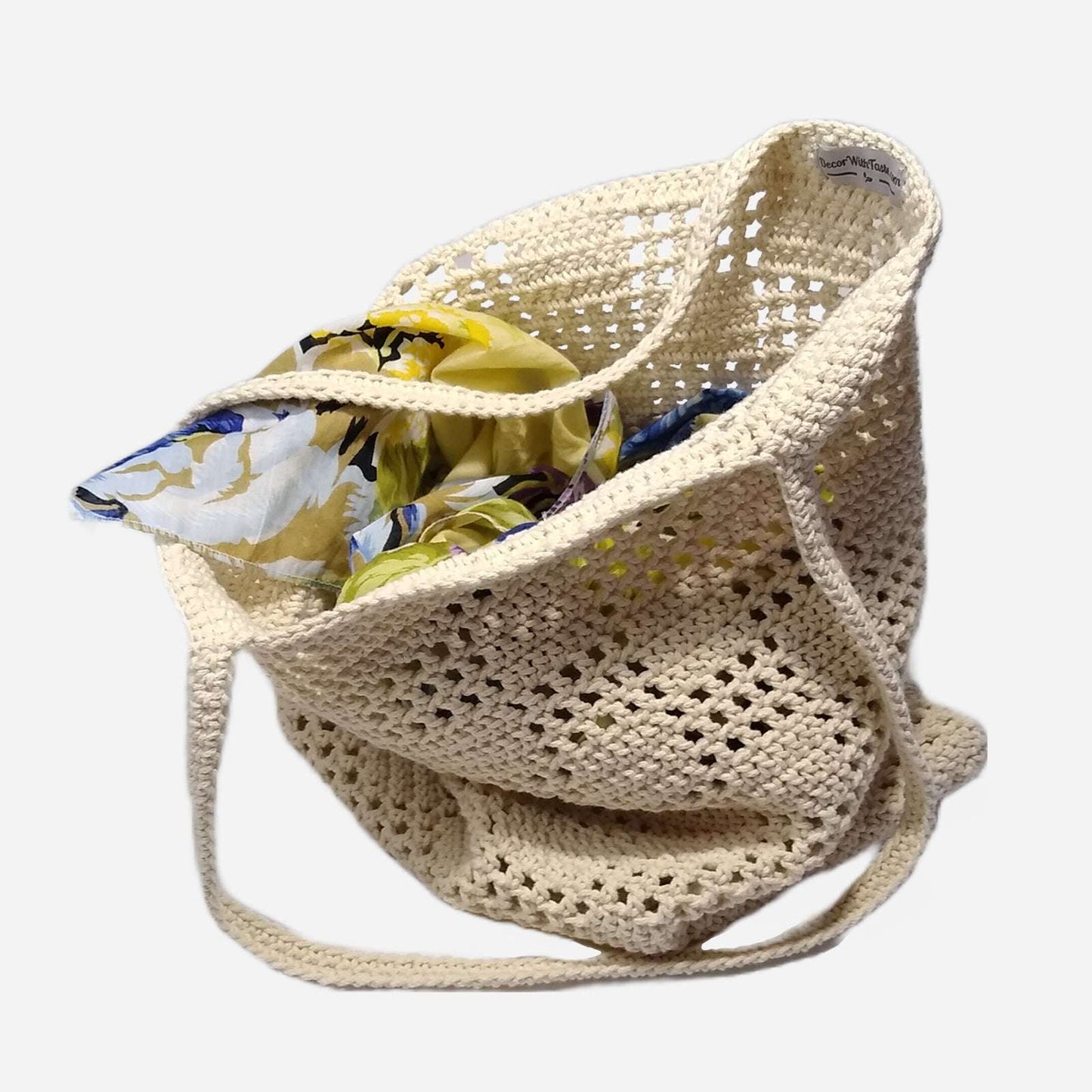 🛍️ N°47 Crochet Tote Bag - DecorWithTaste