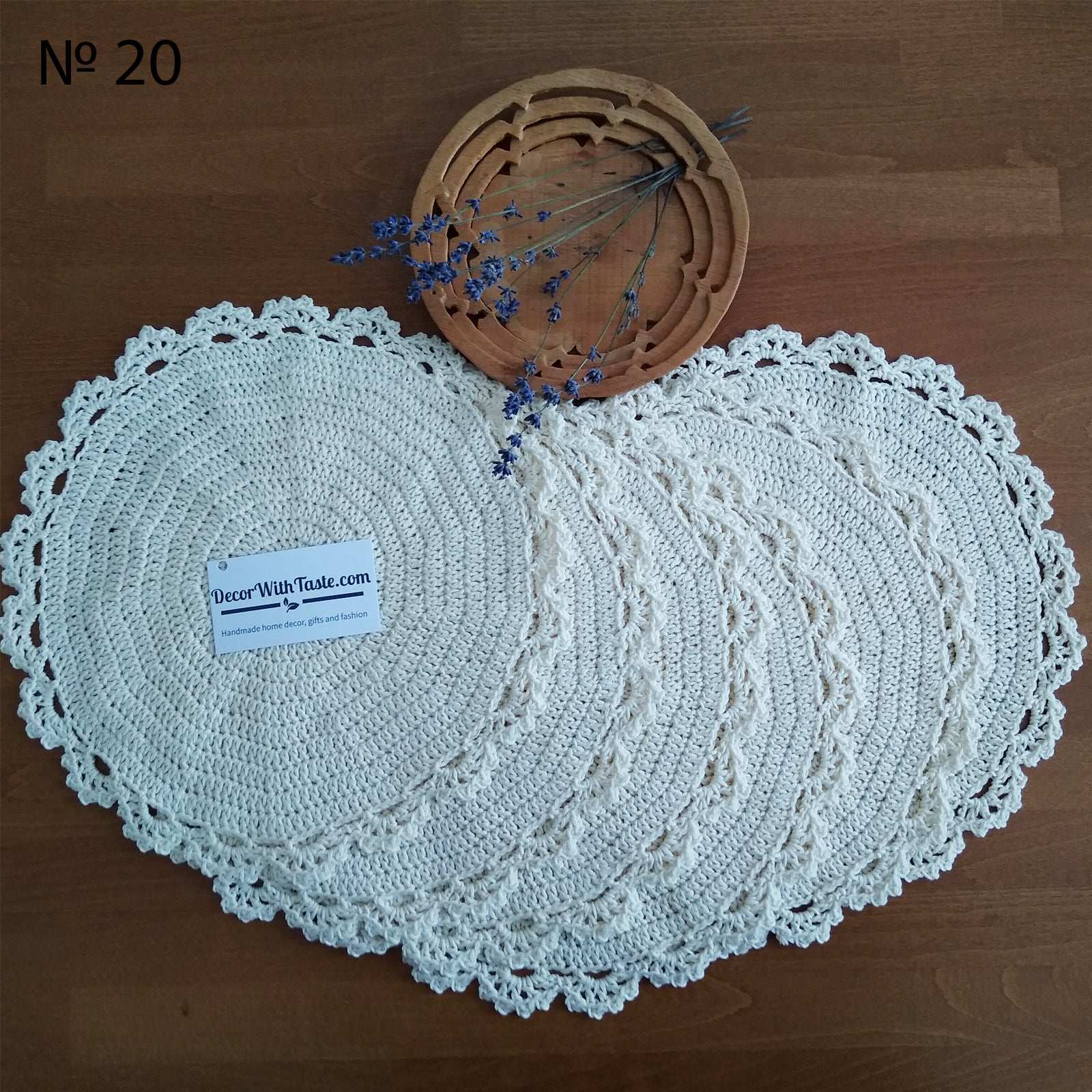 🍽️ N°20 Crochet Placemat - DecorWithTaste