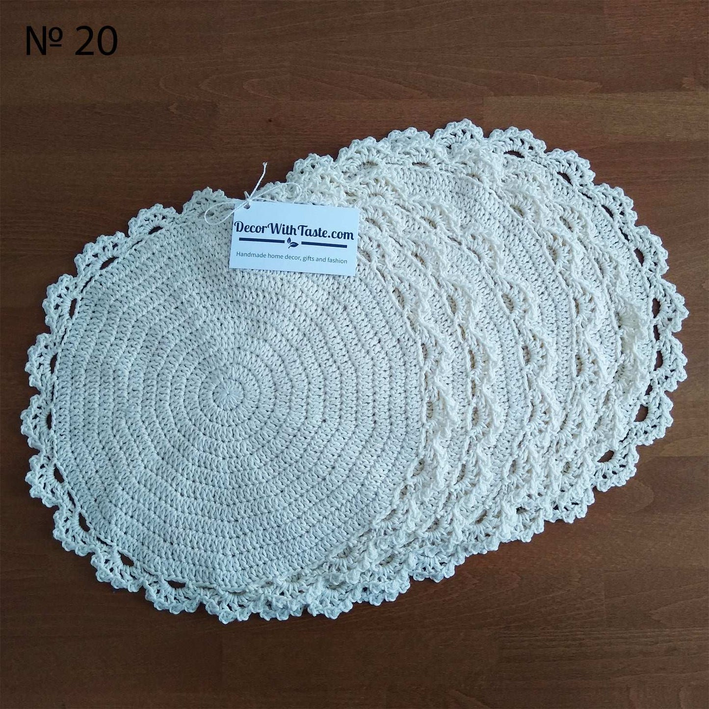 🍽️ N°20 Crochet Placemat - DecorWithTaste