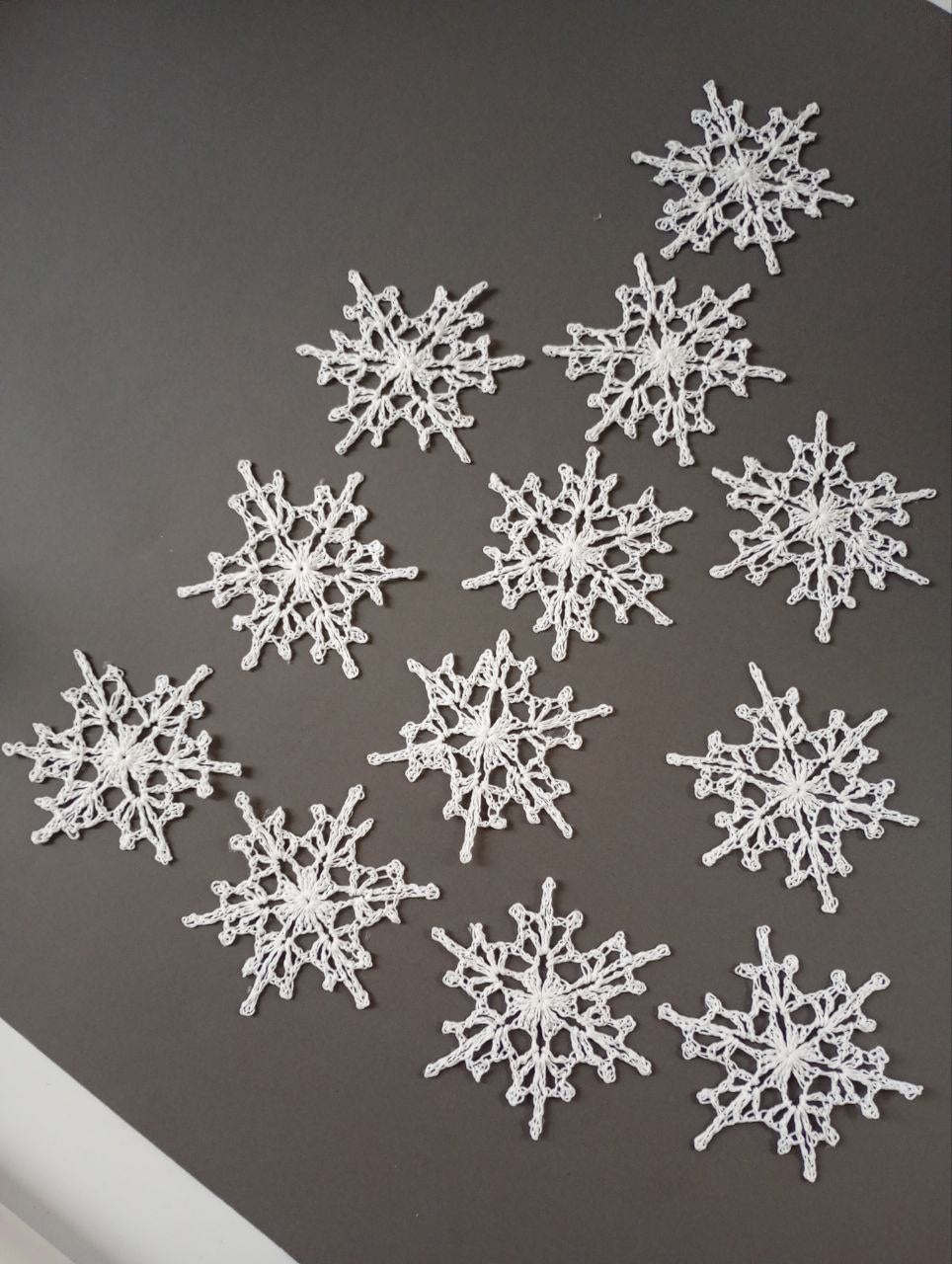 ❄️ №22 Набір в'язаних гачком сніжинок