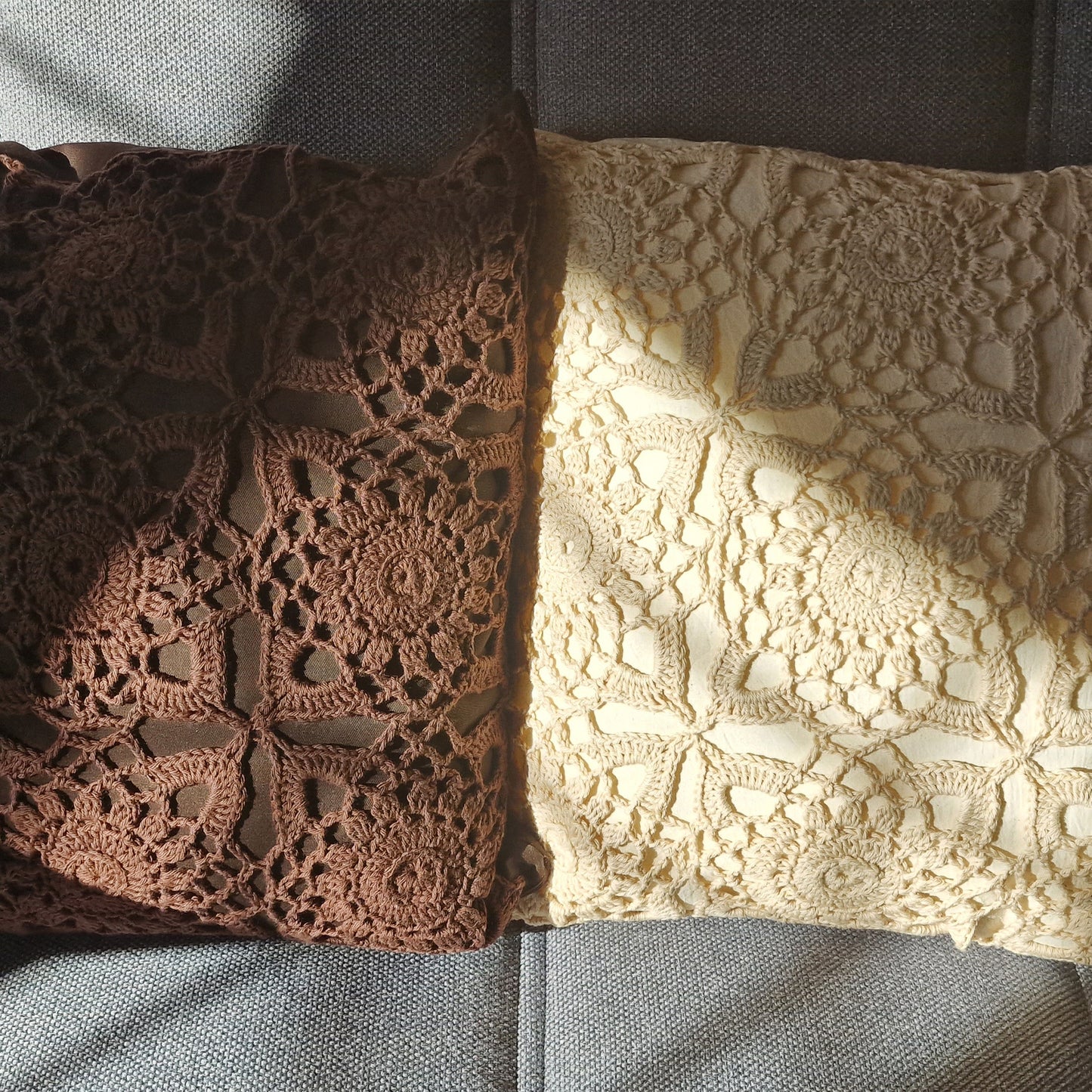 ⬜ N°128 Crochet Pillow Cover