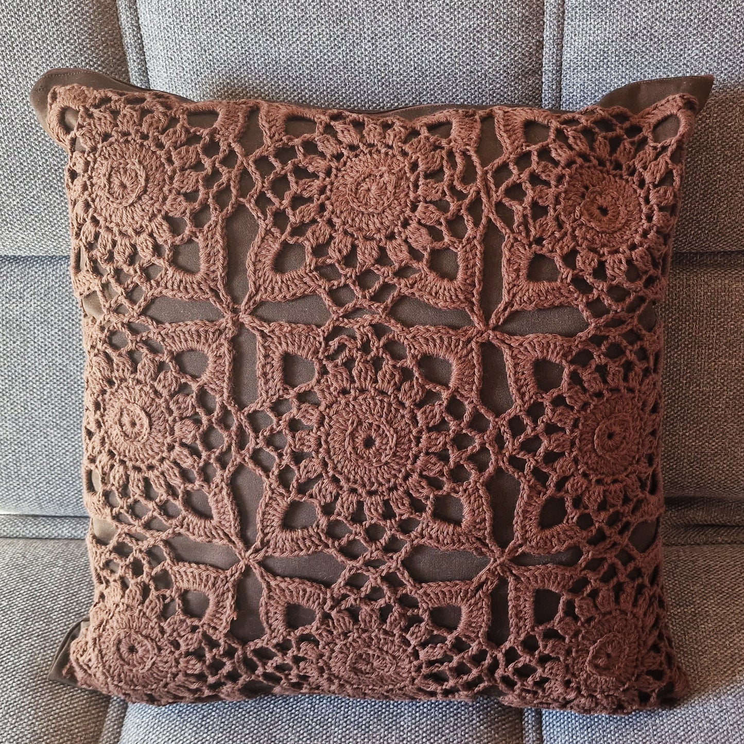 ⬜ N°128 Crochet Pillow Cover
