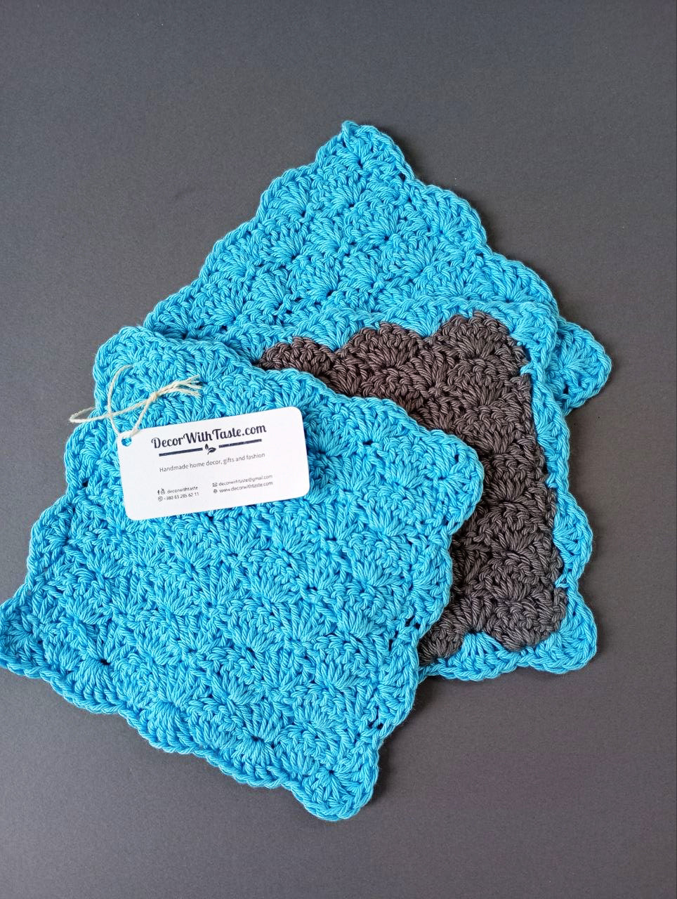 🧽 N°2 Crochet Dishcloth Set of 3