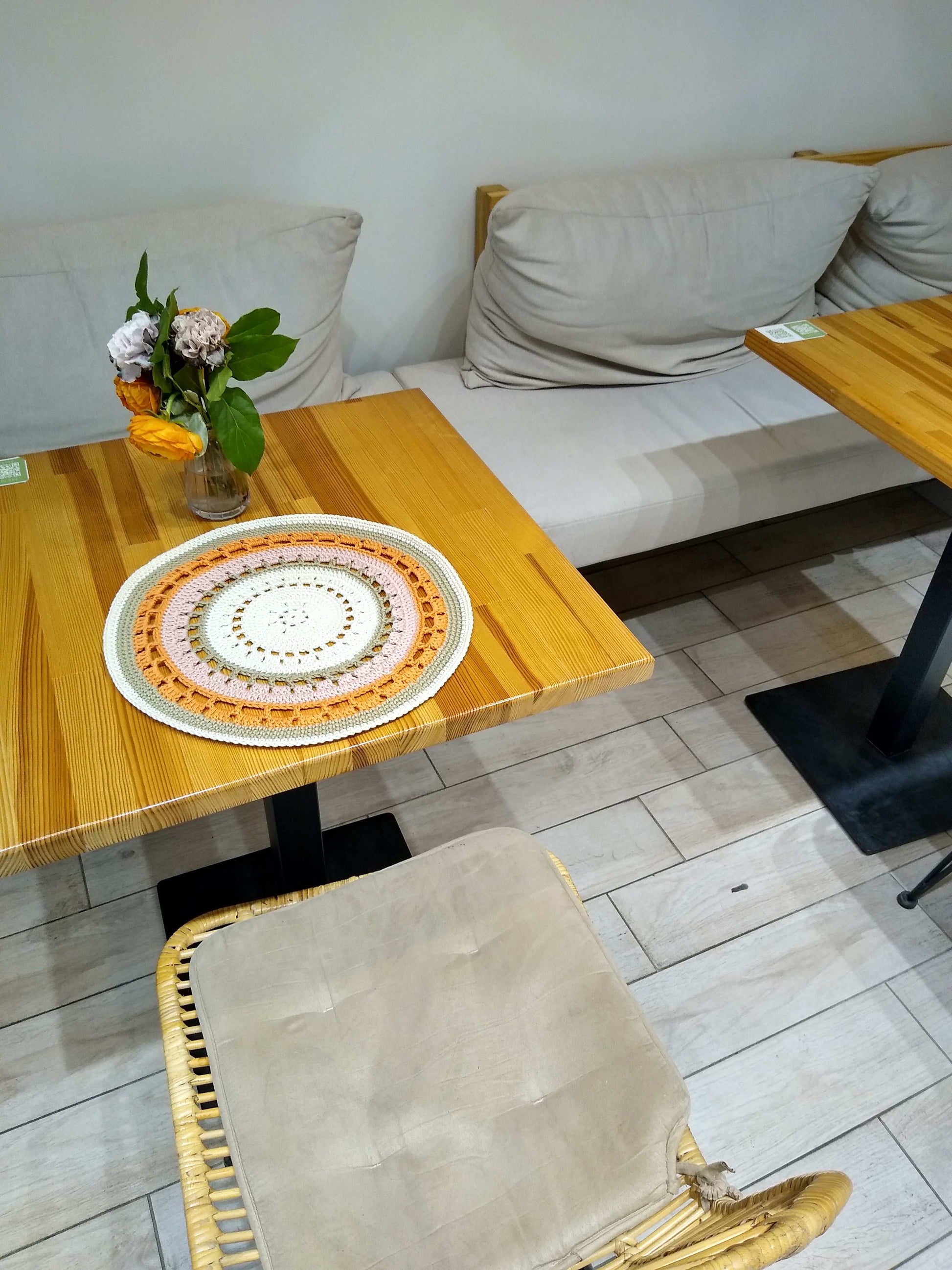 🍽️ N°23 Crochet Placemat - DecorWithTaste