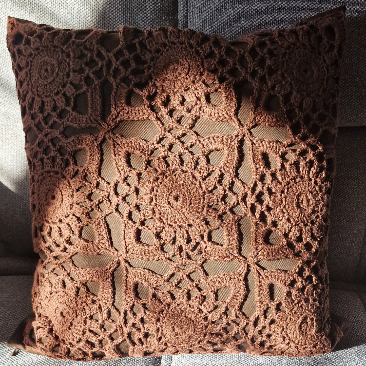 ⬜ N°128 Crochet Pillow Cover