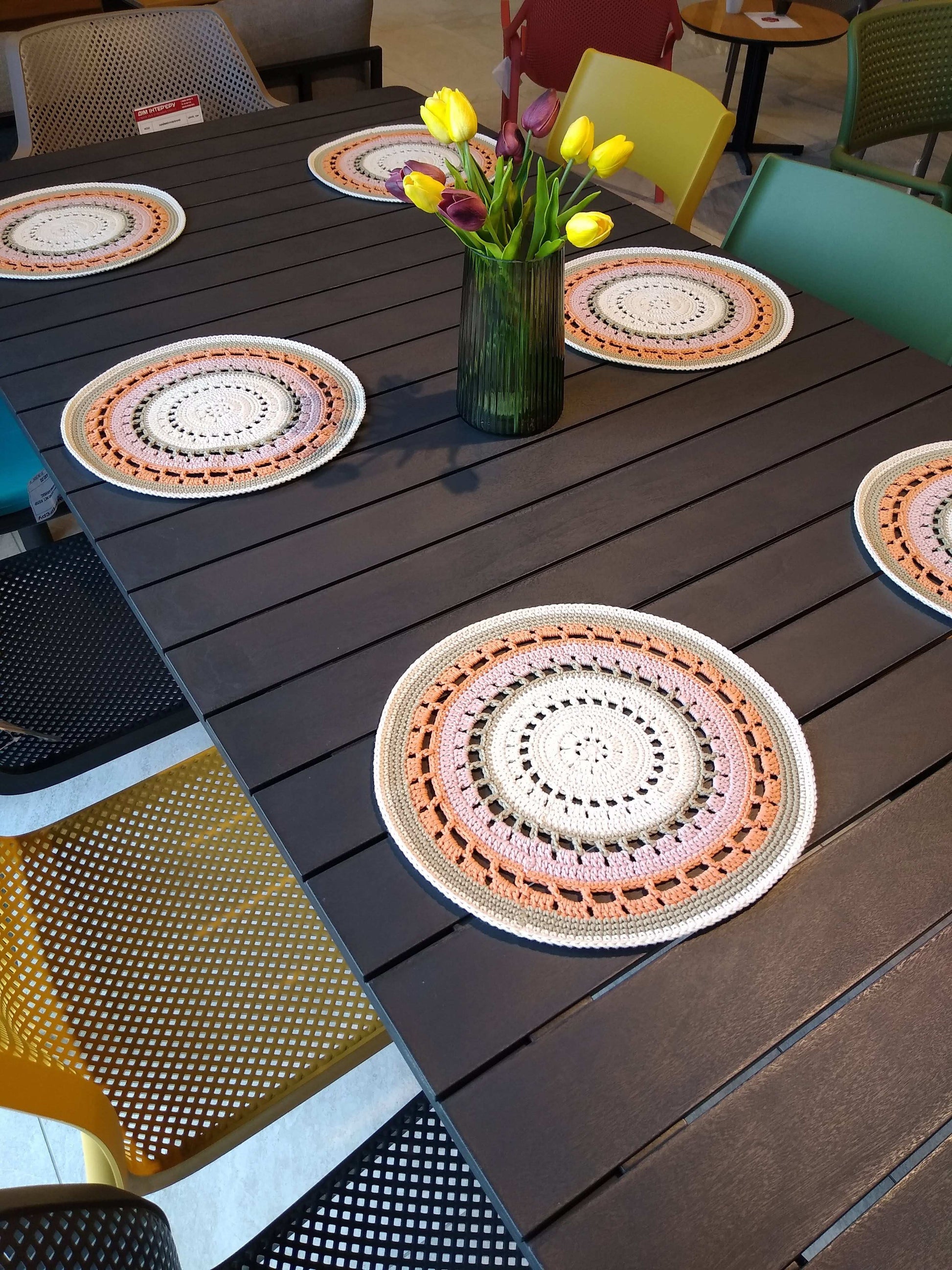 🍽️ N°23 Crochet Placemat - DecorWithTaste