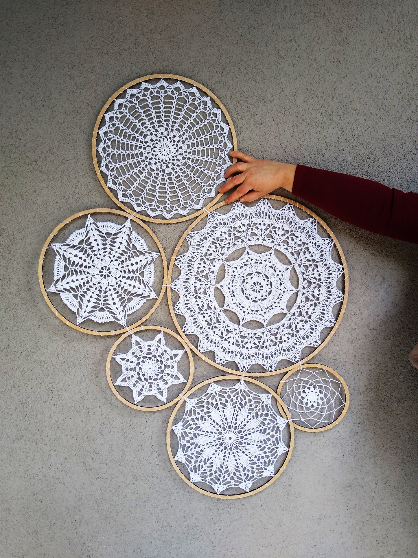 🧱 N°121 Crochet Doily Wall Decor