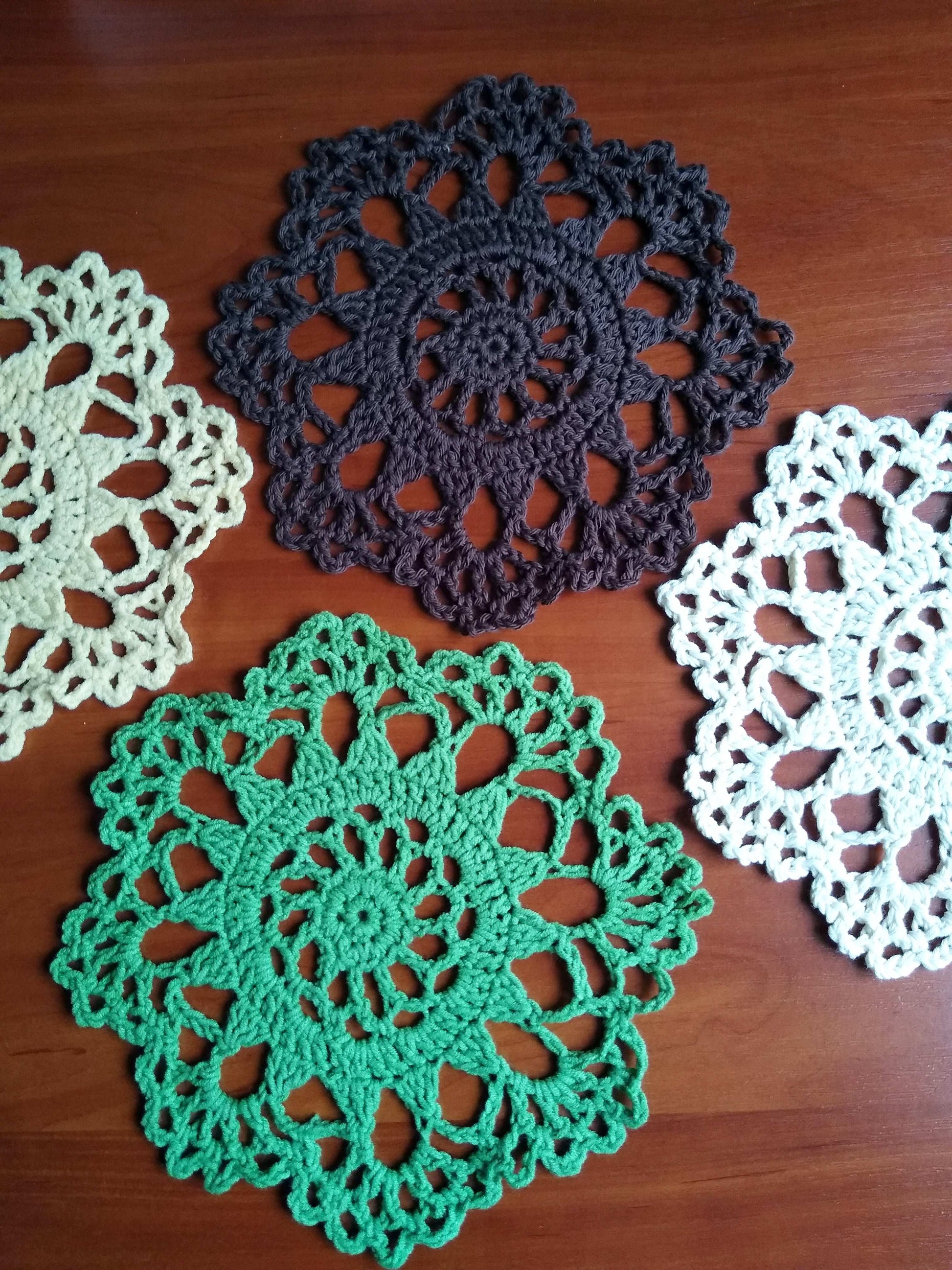 🍽️ N°36 Crochet Coasters - DecorWithTaste