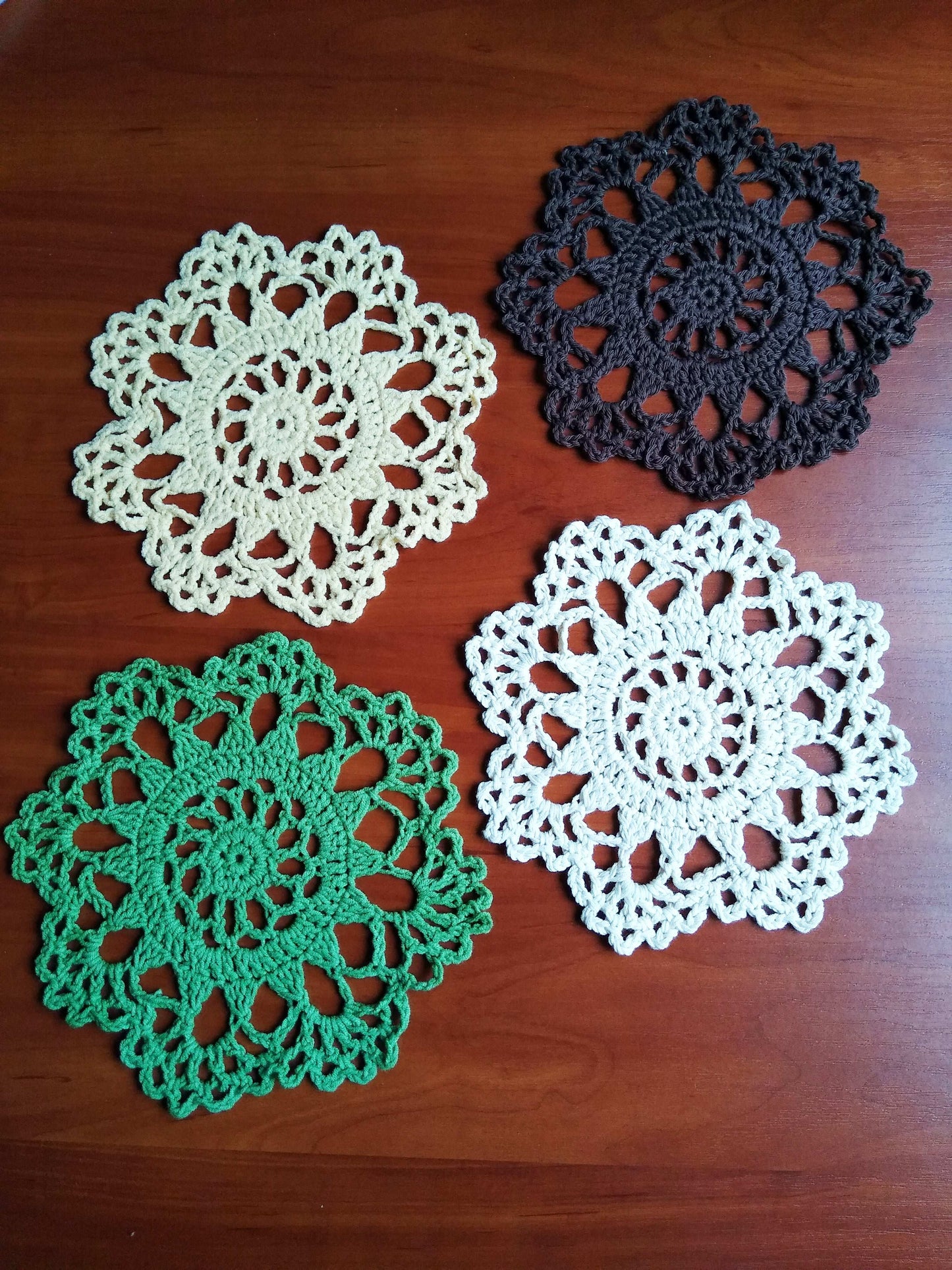 🍽️ N°36 Crochet Coasters - DecorWithTaste