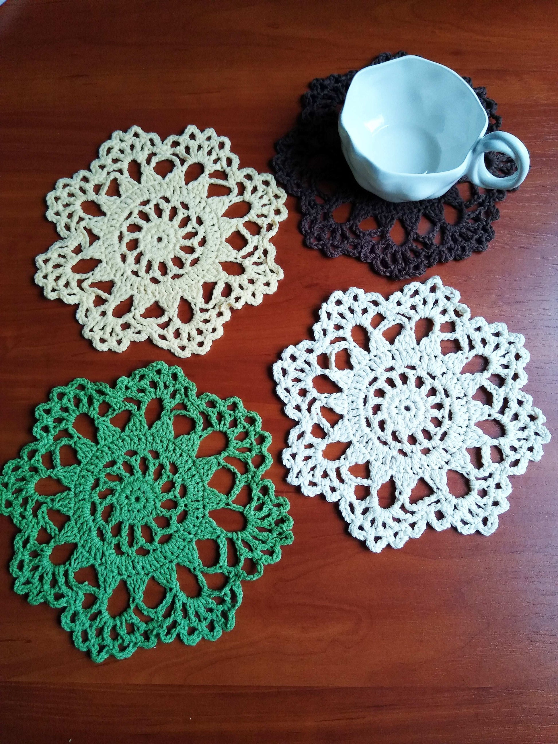🍽️ N°36 Crochet Coasters - DecorWithTaste