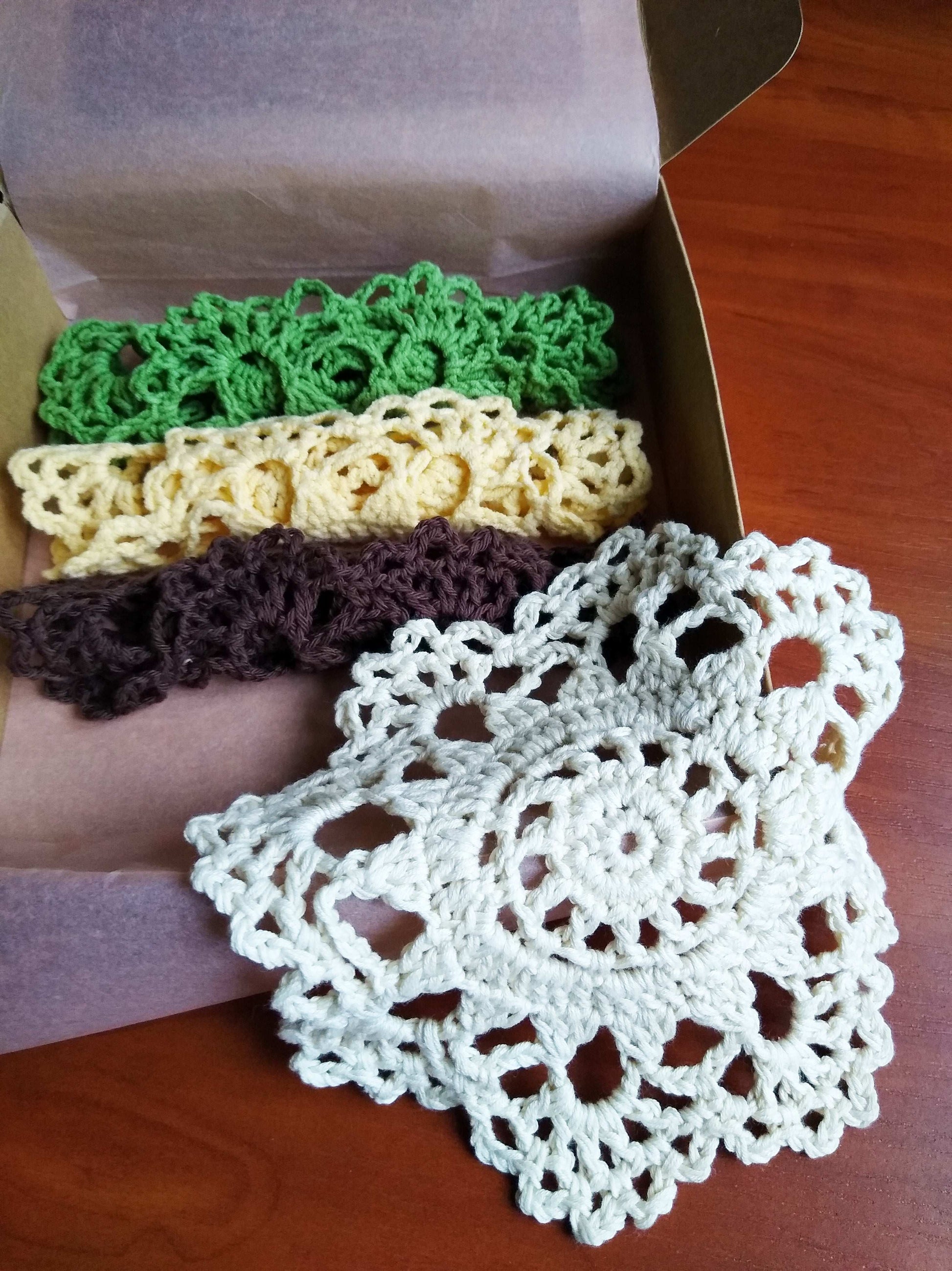 🍽️ N°36 Crochet Coasters - DecorWithTaste