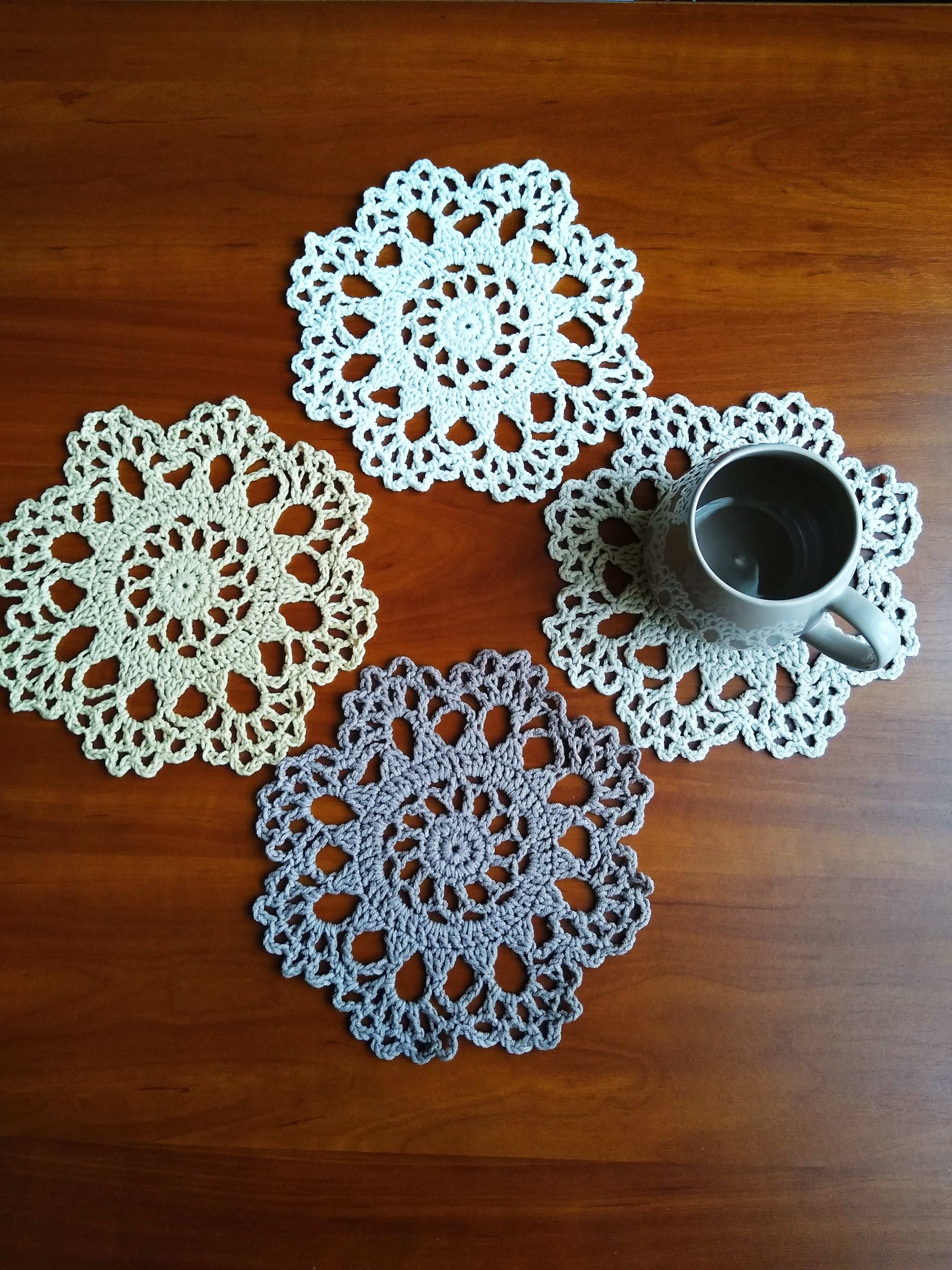 🍽️ N°38 Crochet Coasters - DecorWithTaste