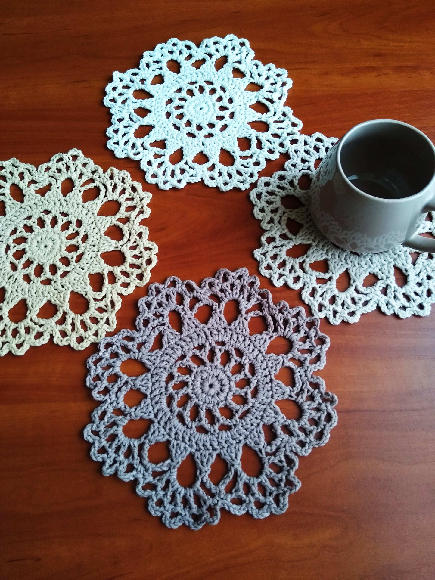 🍽️ N°38 Crochet Coasters - DecorWithTaste