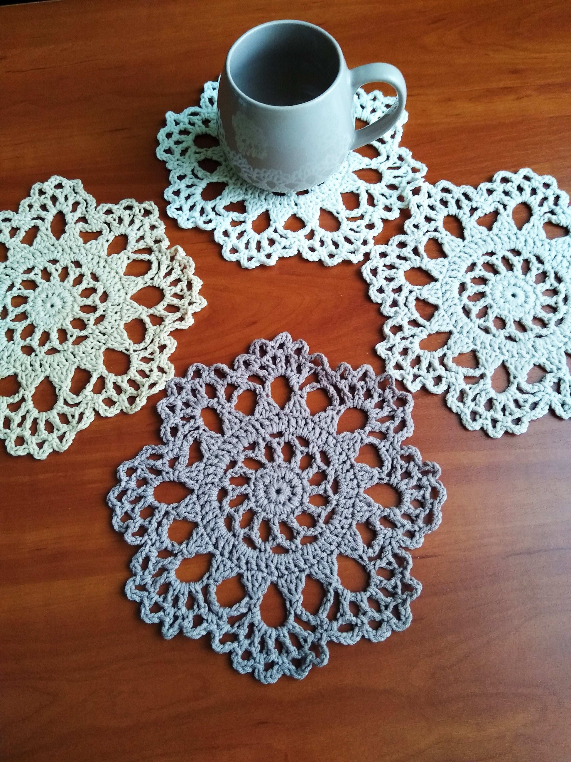 🍽️ N°38 Crochet Coasters - DecorWithTaste