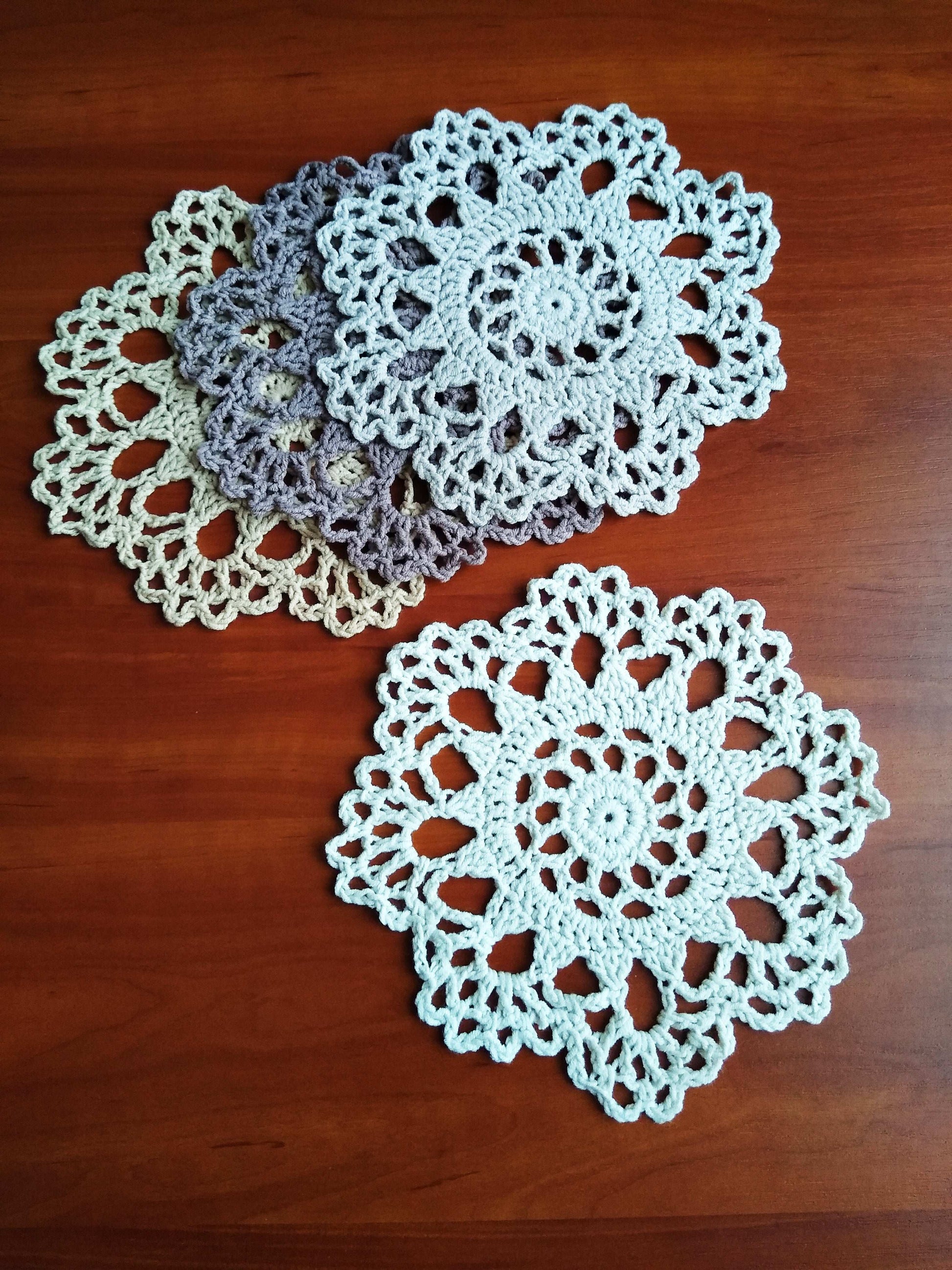 🍽️ N°38 Crochet Coasters - DecorWithTaste