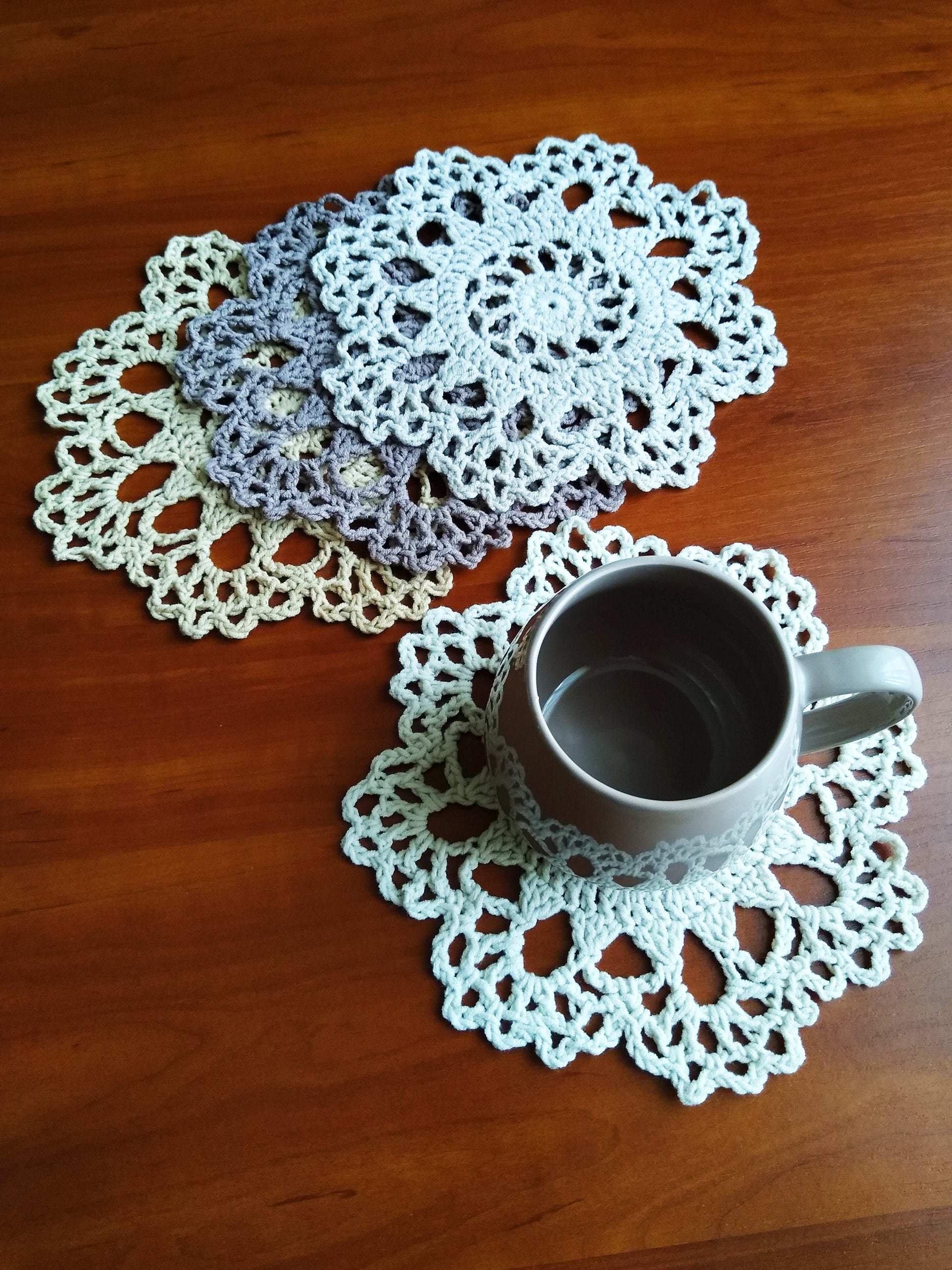 🍽️ N°38 Crochet Coasters - DecorWithTaste
