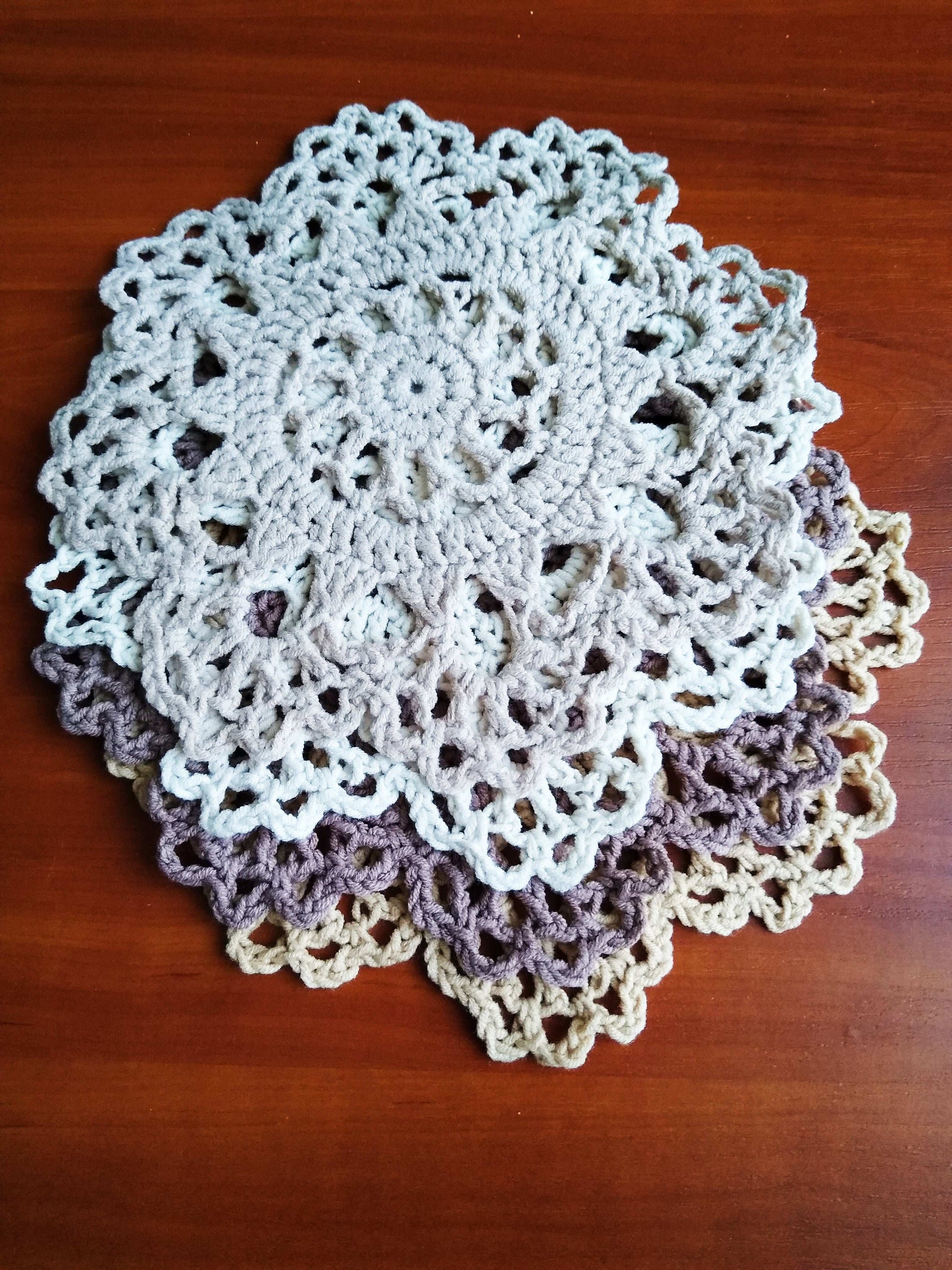 🍽️ N°38 Crochet Coasters - DecorWithTaste